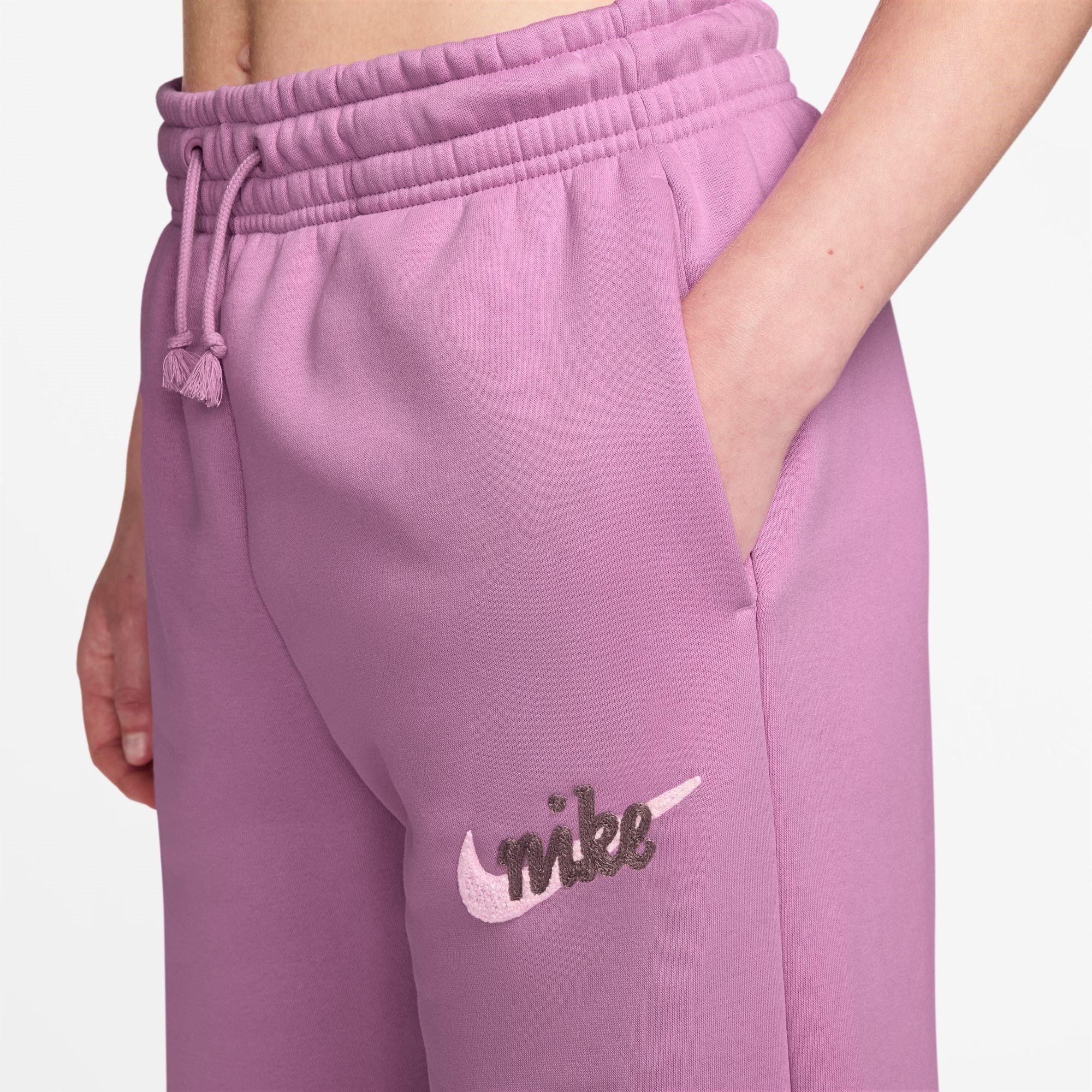 Light Magenta - Nike - Women's Open Hem Fleece Jogging Bottoms - 3
