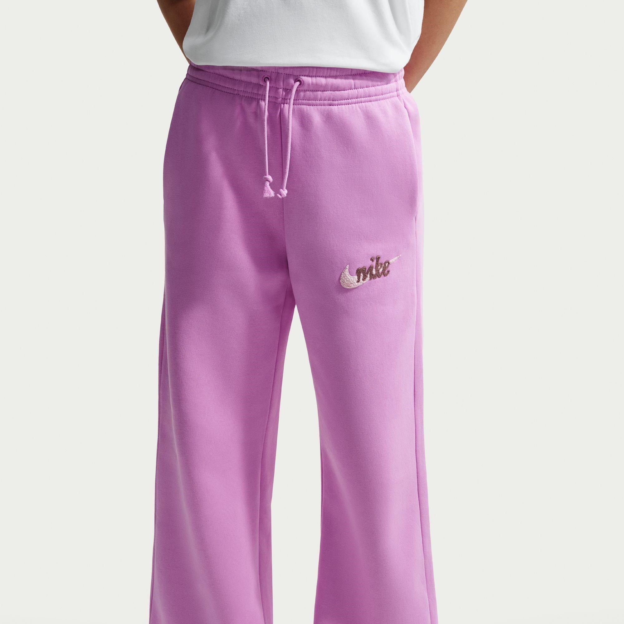 Light Magenta - Nike - Women's Open Hem Fleece Jogging Bottoms - 4