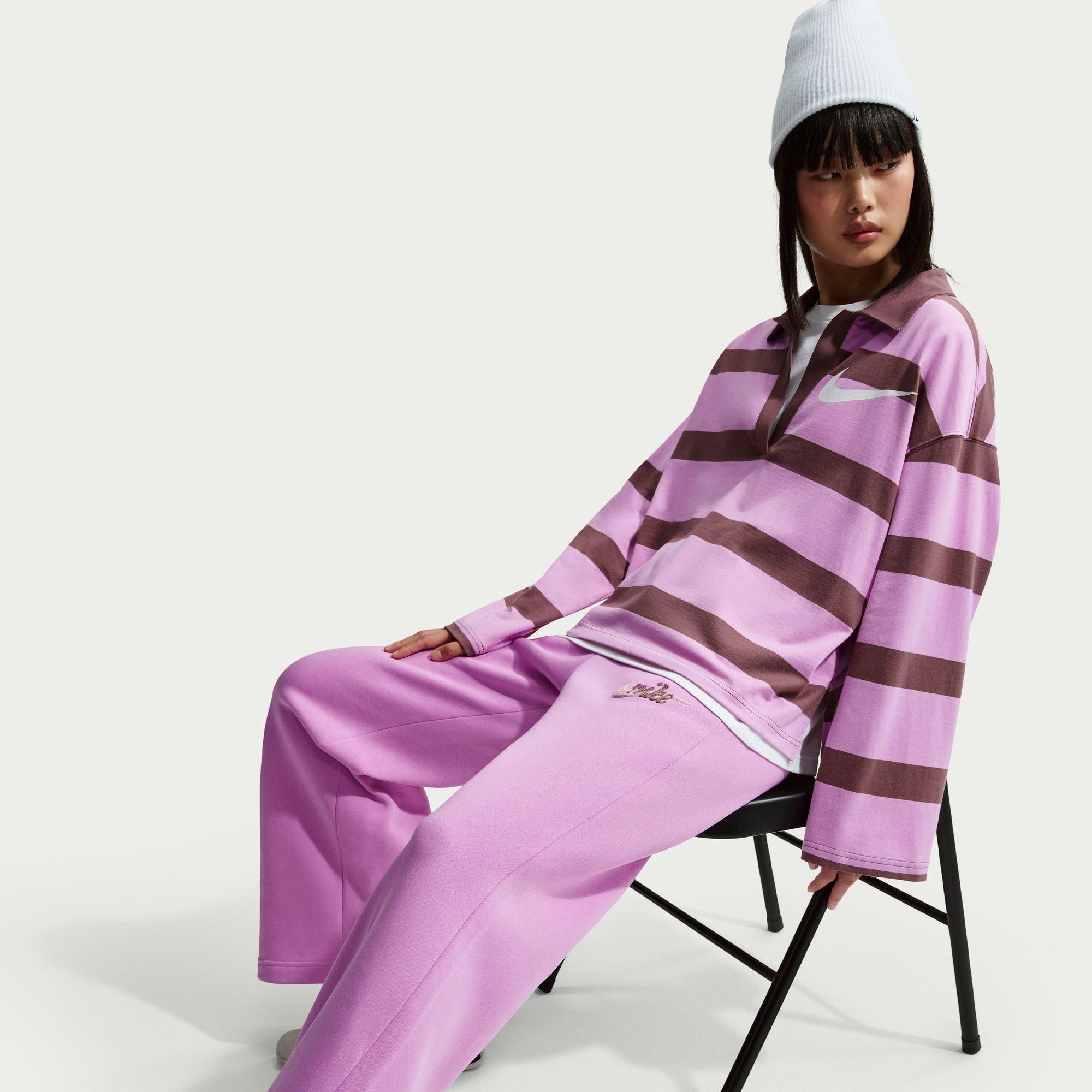 Light Magenta - Nike - Women's Open Hem Fleece Jogging Bottoms - 6
