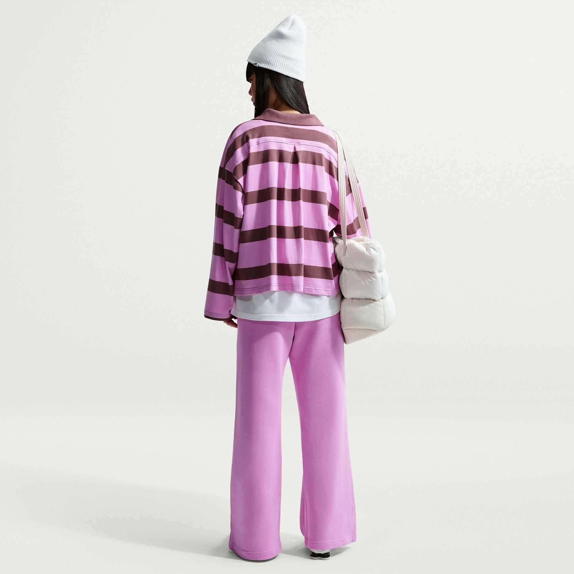 Light Magenta - Nike - Women's Open Hem Fleece Jogging Bottoms - 8