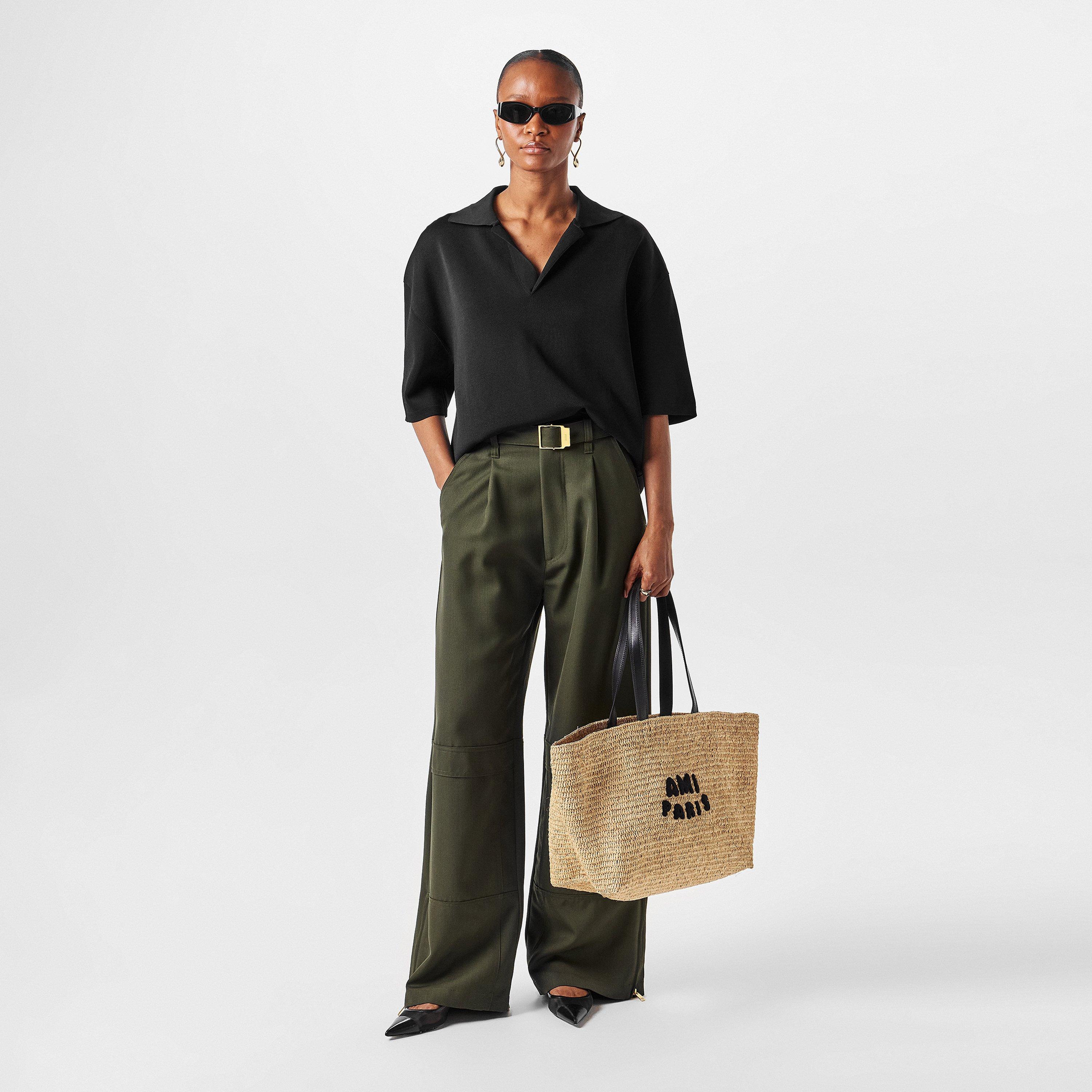 Loden - Ami Paris - Women's Wide Leg Trousers - 6