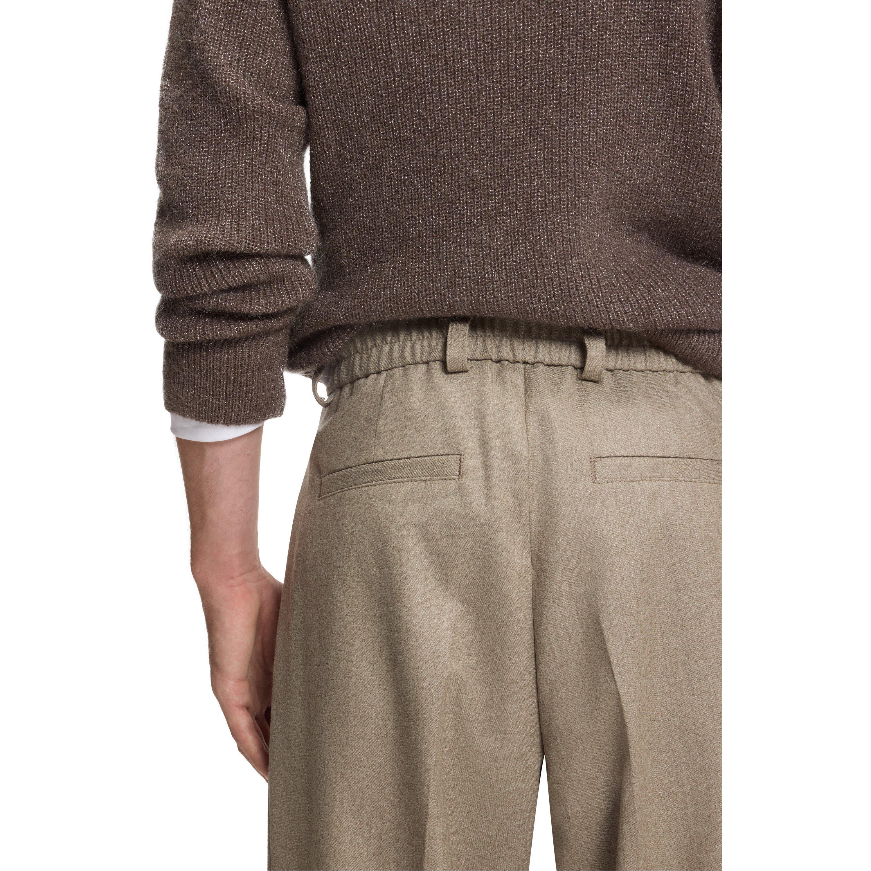 Beige 263 - Boss - Men's HBB Double Breasted Trousers - 4