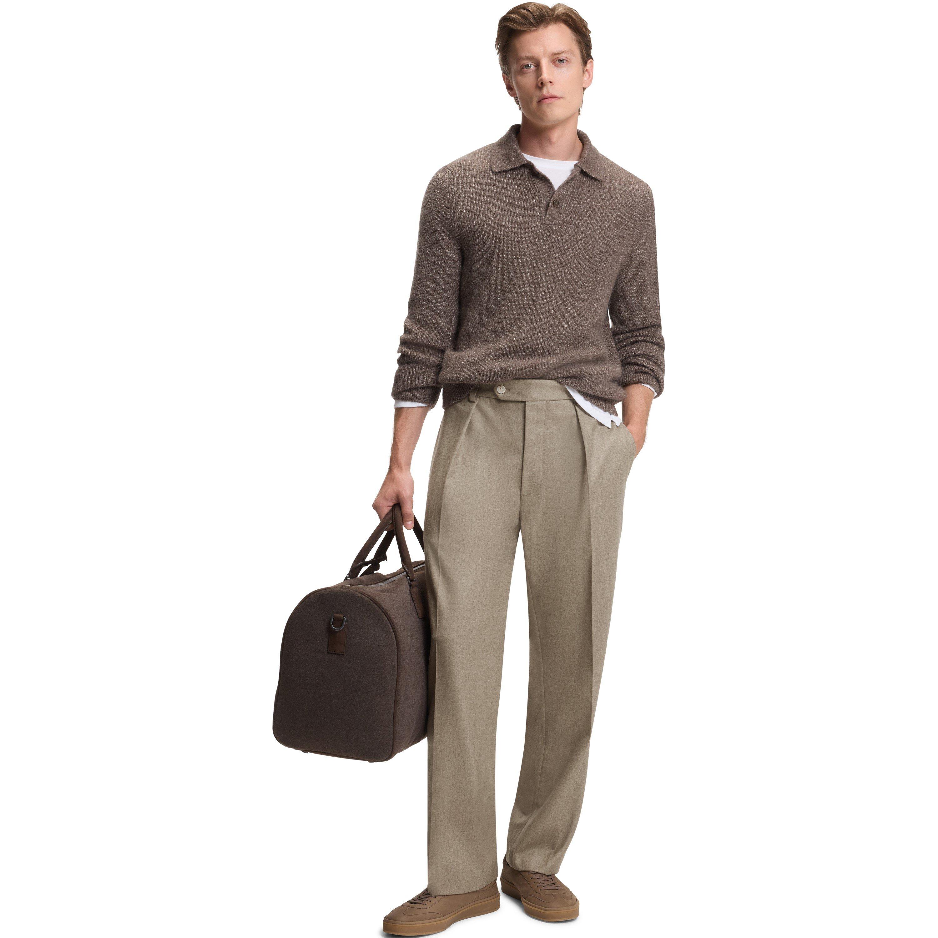 Beige 263 - Boss - Men's HBB Double Breasted Trousers - 5