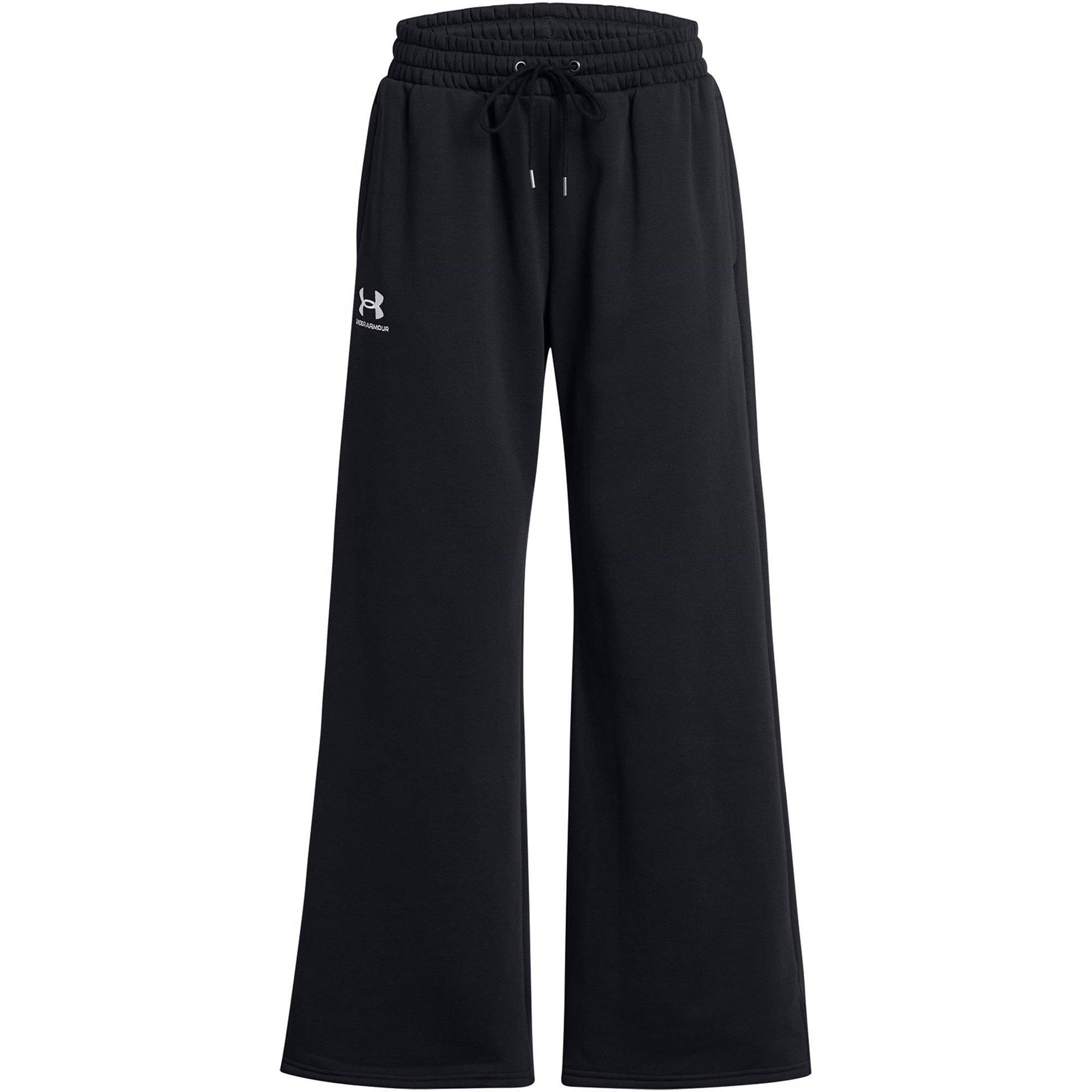 Black - Under Armour - Icon Wide Leg Open Hem Fleece Jogger - 1