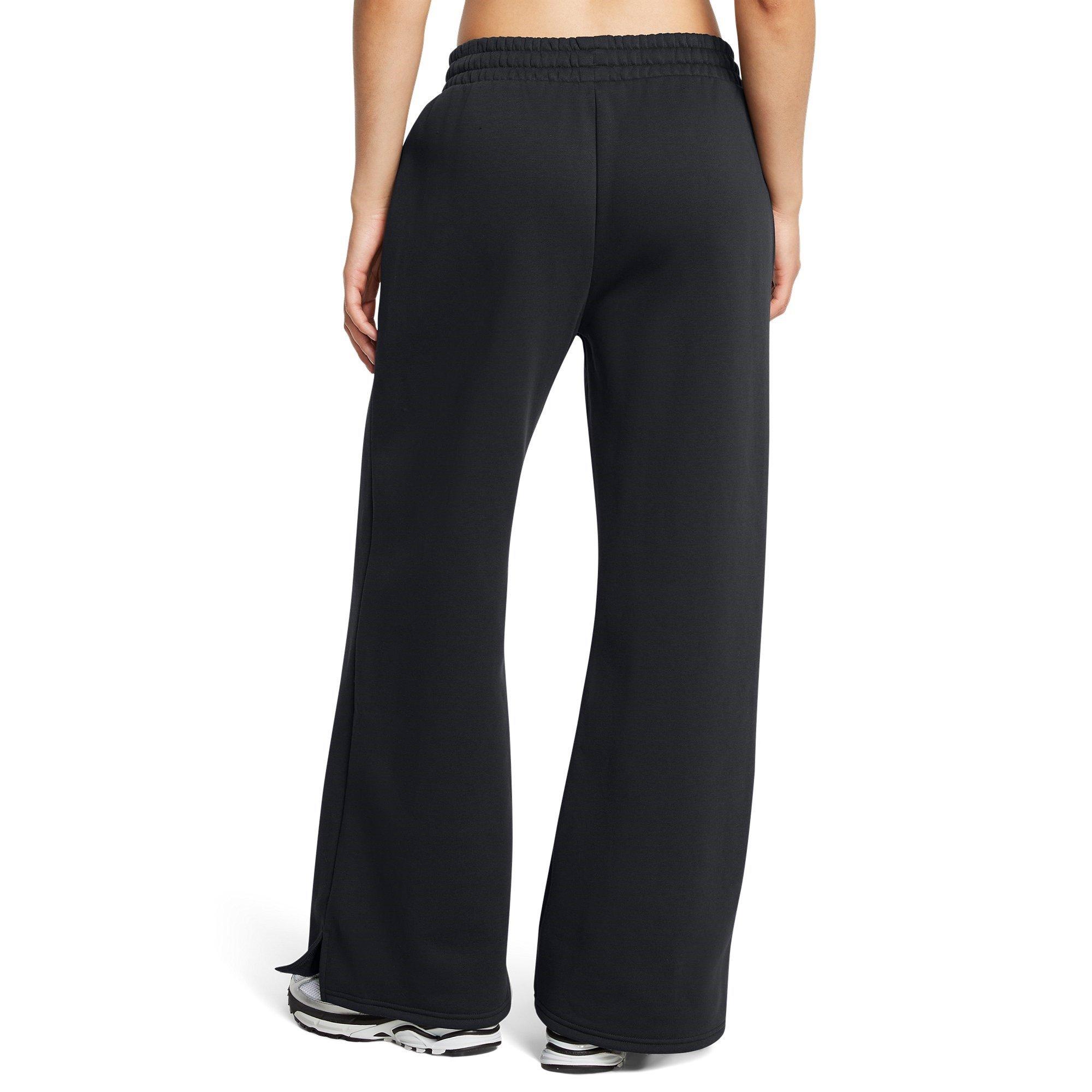 Black - Under Armour - Icon Wide Leg Open Hem Fleece Jogger - 3
