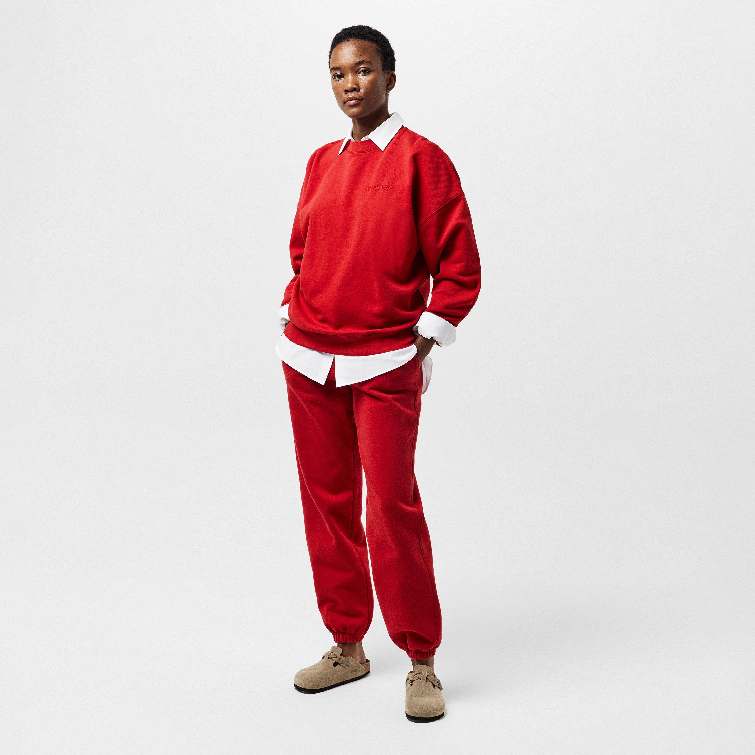 RED - Anine Bing - Women's Karter Closed Hem Fleece Joggers - 5