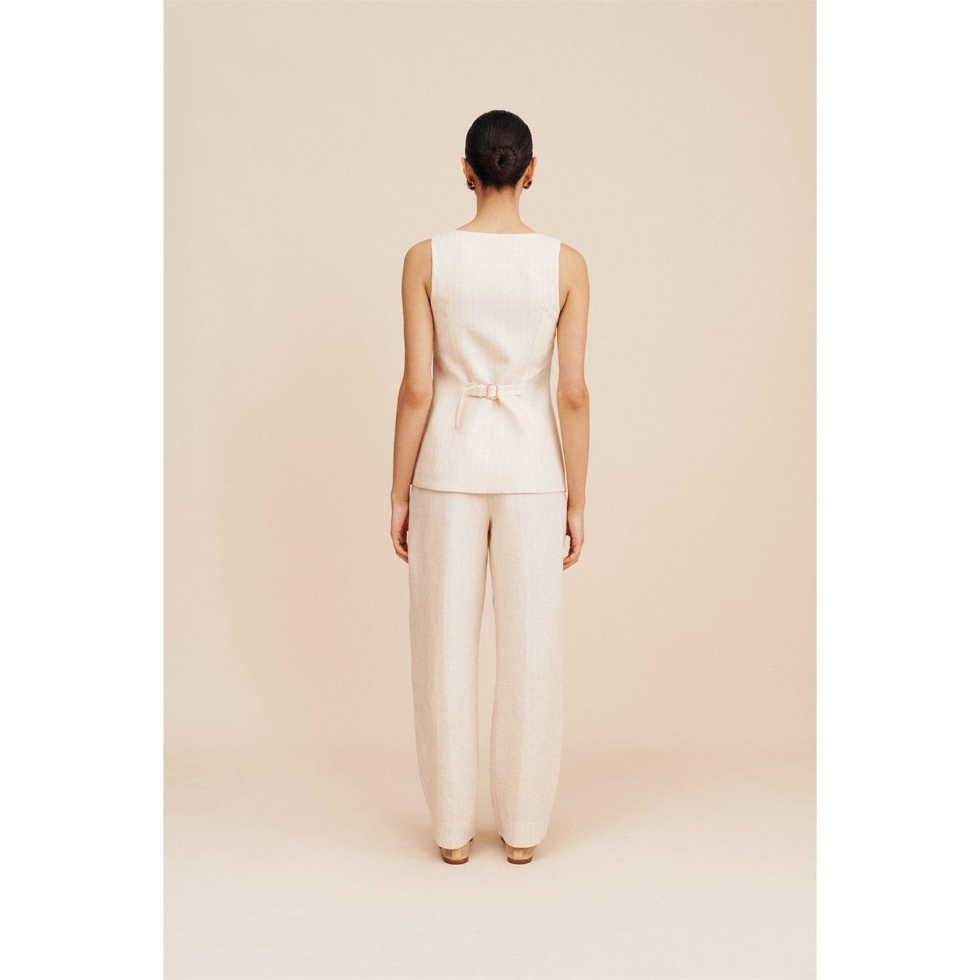 Pinstripe - Posse - Women's Lucille Wide Leg Trousers - 2