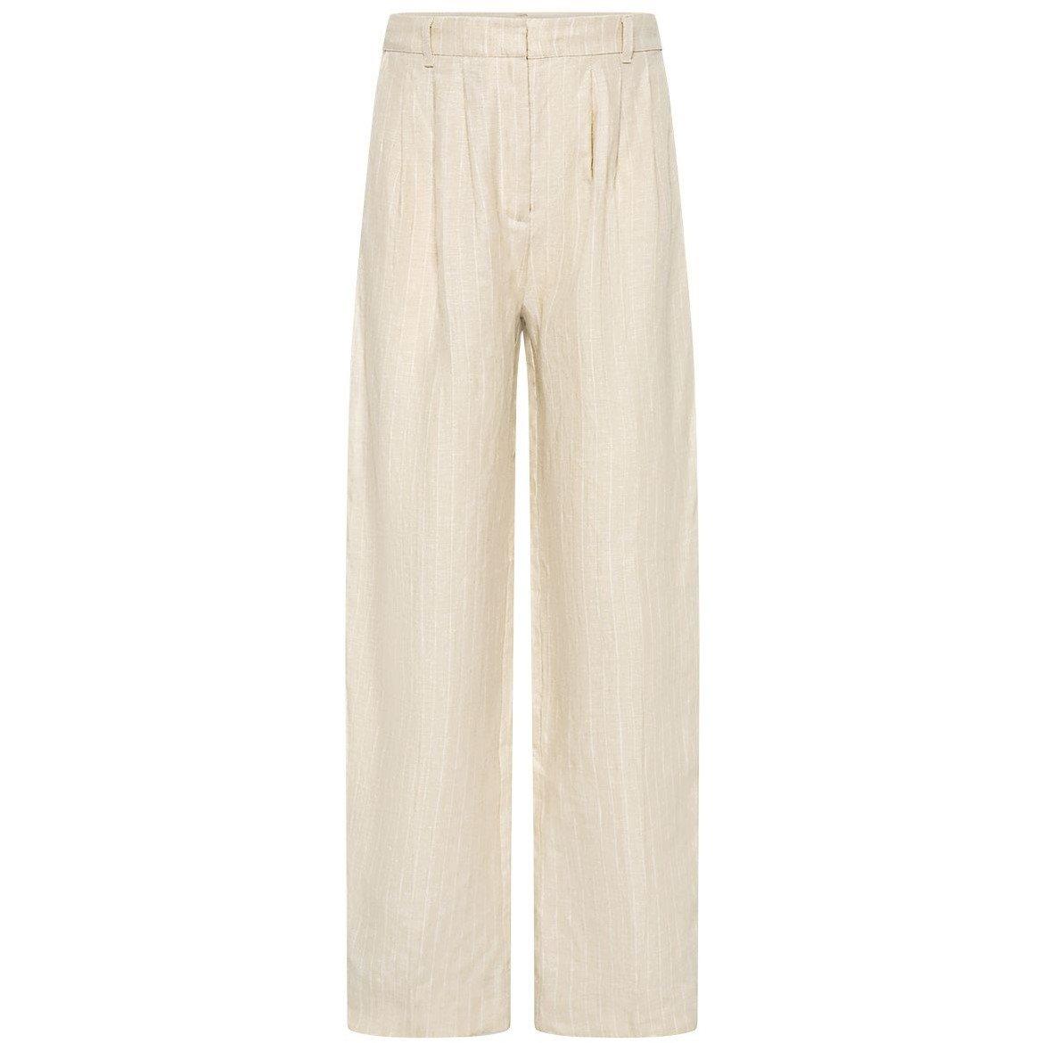 Pinstripe - Posse - Women's Lucille Wide Leg Trousers - 4