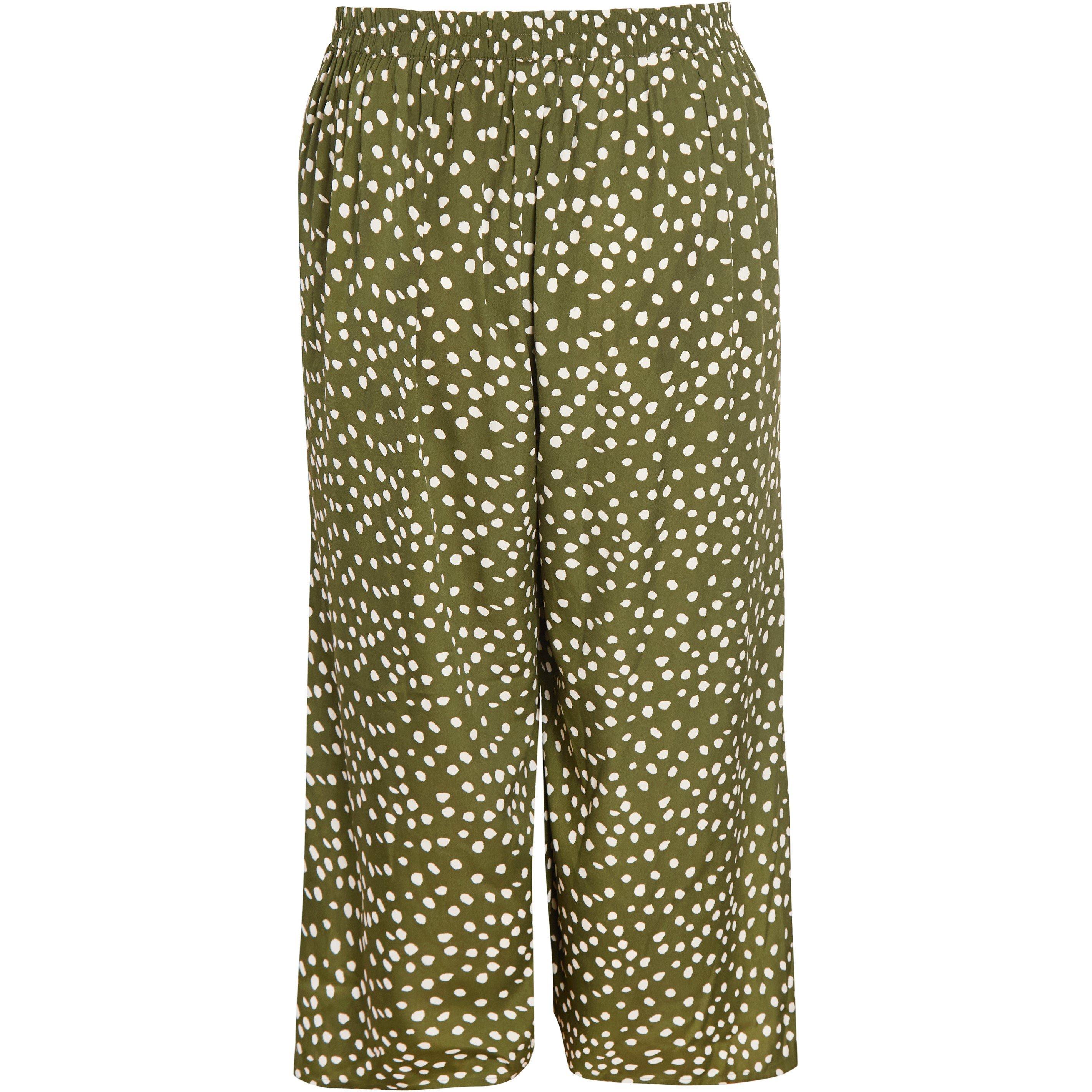 Wednesday Girls  Wednesday Print Wide Leg Trouser - Green - 22 (4XL)