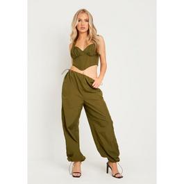 Missy Empire Cargo Trousers With Toggle