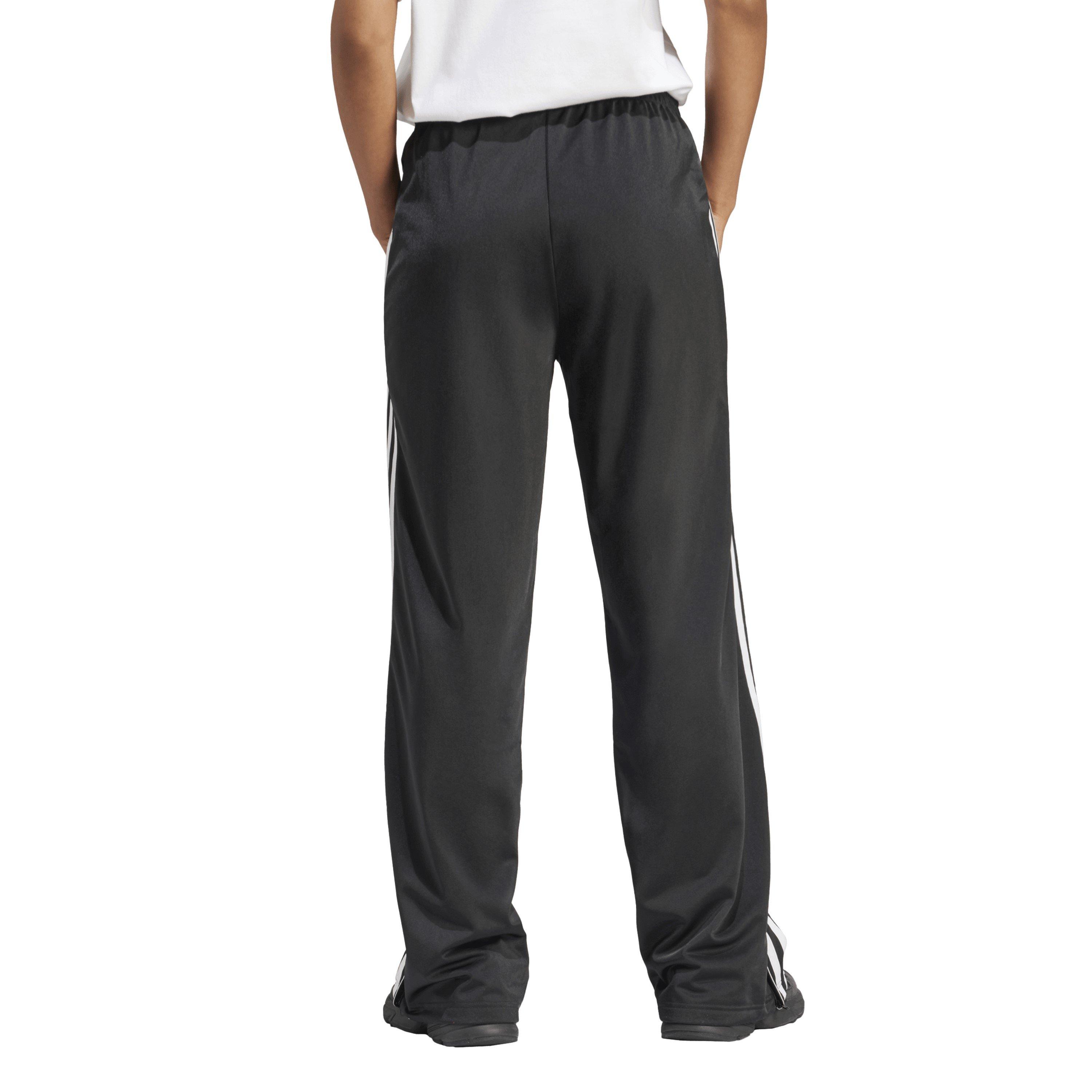 Black/White - adidas Originals - Women's Firebird Open Hem Woven Joggers - 3