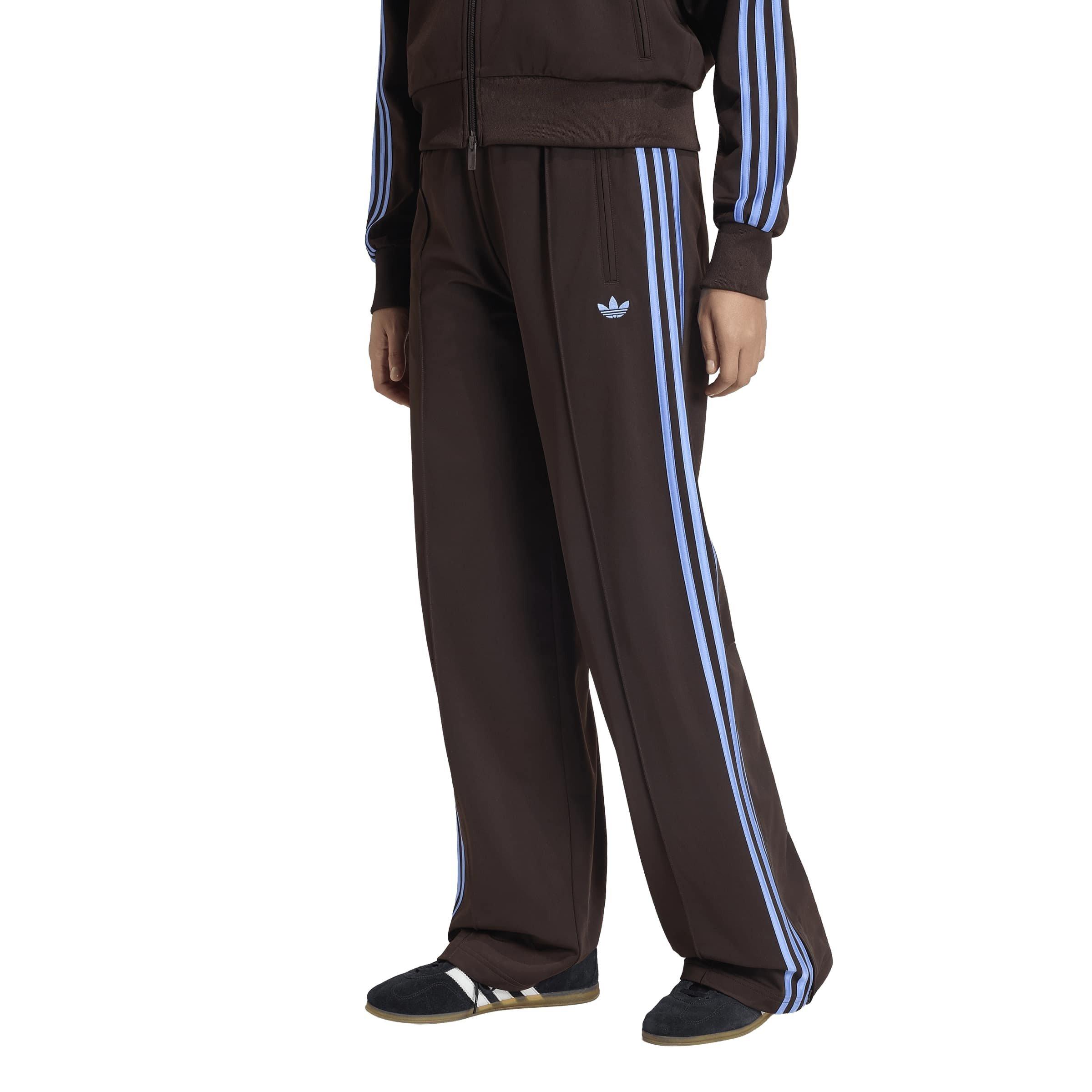 Coffee/Blue - adidas Originals - Women's Firebird Open Hem Woven Joggers - 2