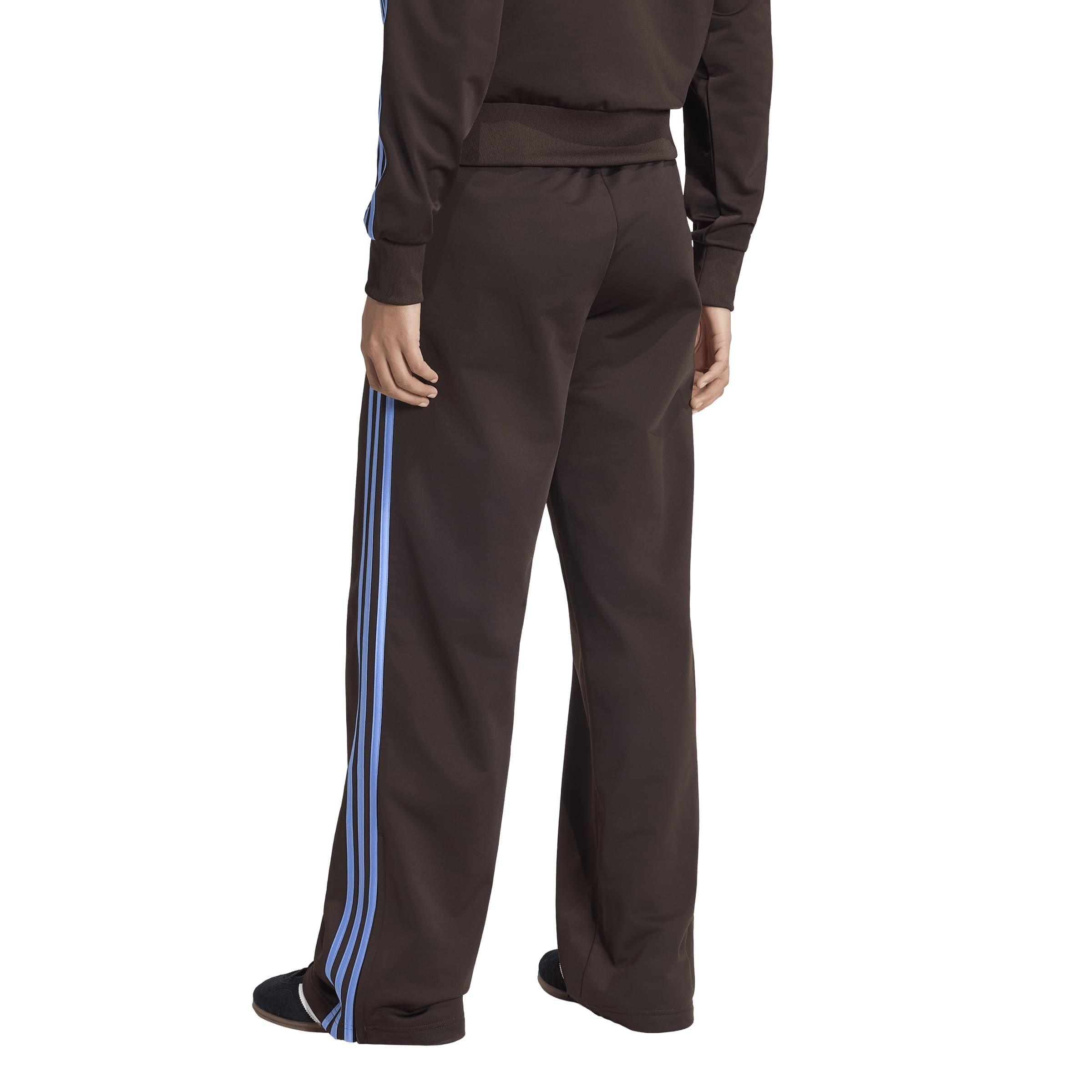 Coffee/Blue - adidas Originals - Women's Firebird Open Hem Woven Joggers - 3