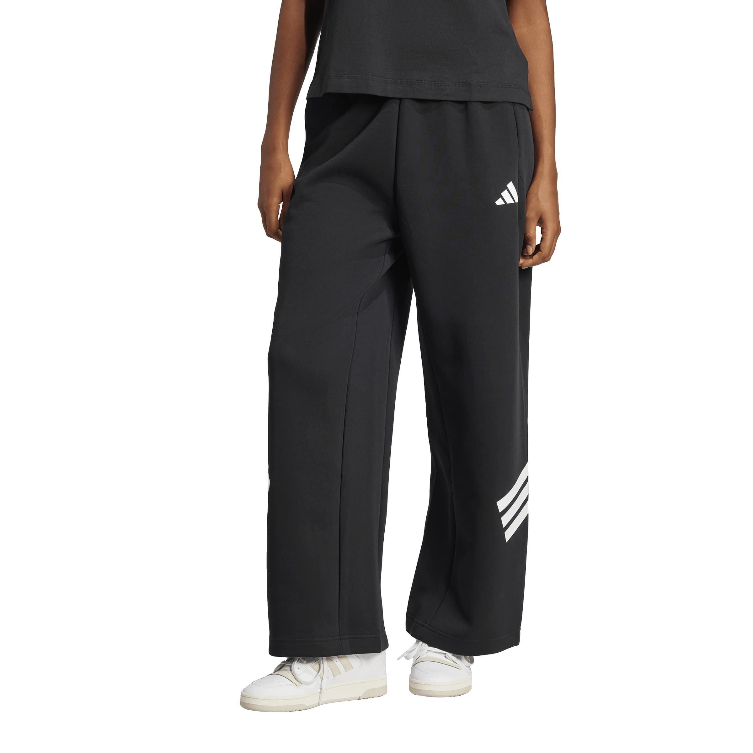Crna - adidas - Women's Open Hem Fleece Joggers - 2