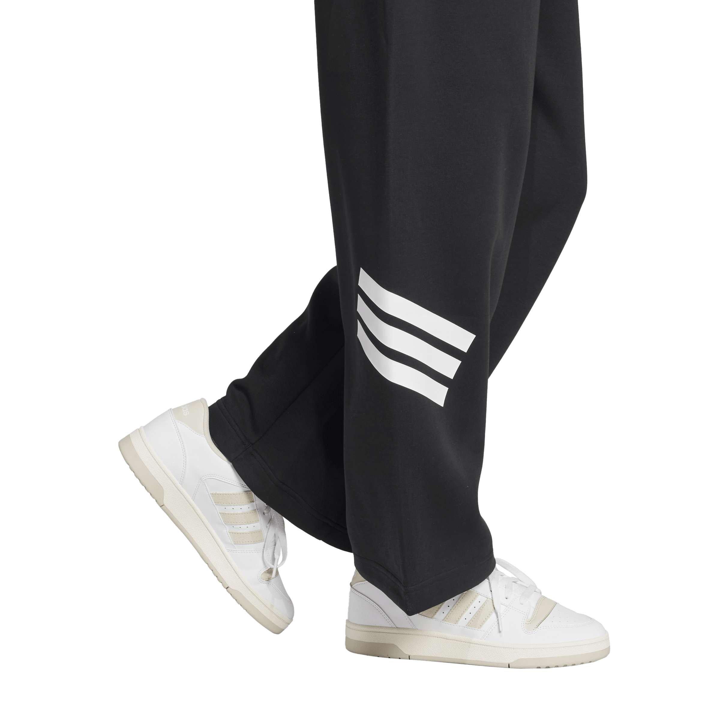 Crna - adidas - Women's Open Hem Fleece Joggers - 5