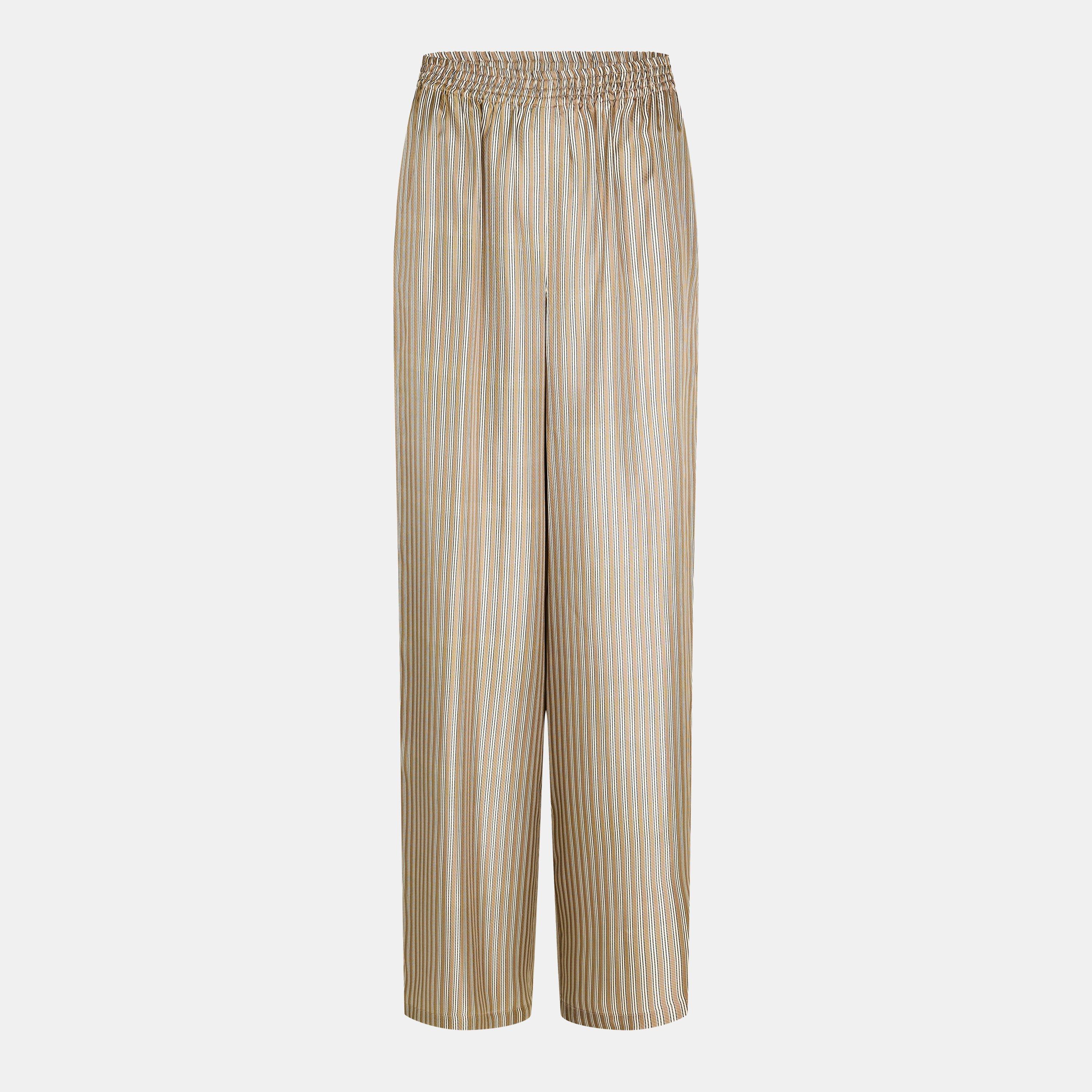 Hazelnut - Max Mara - Women's Wide Leg Trousers - 1