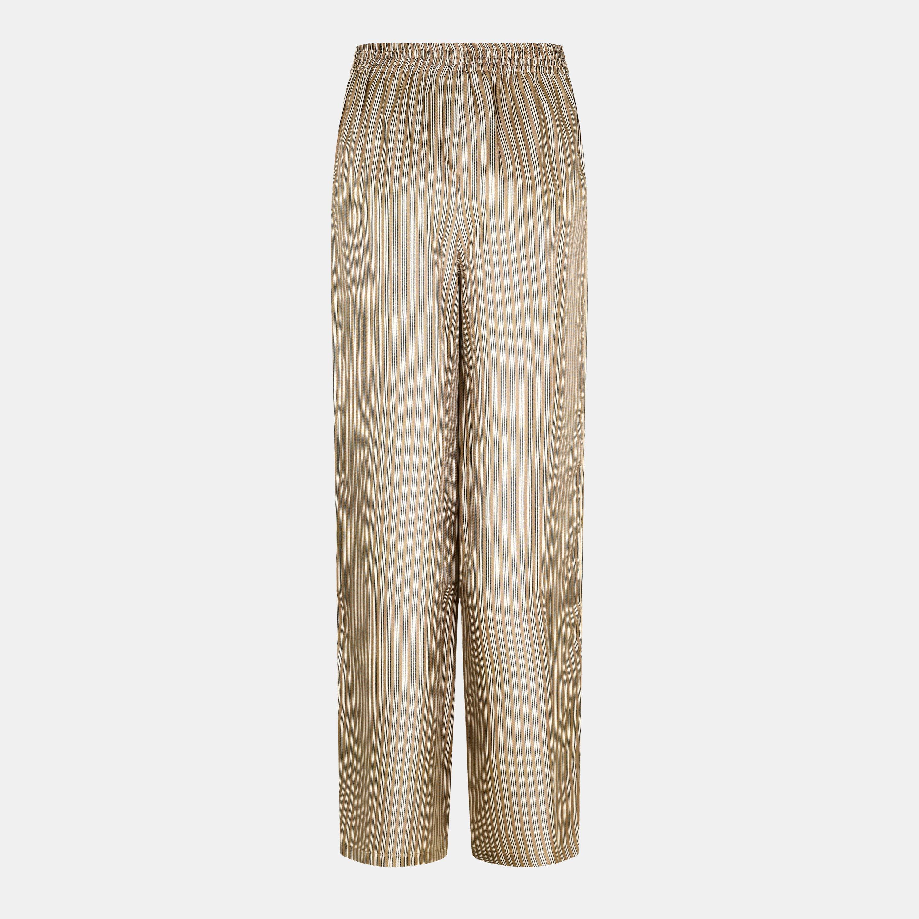 Hazelnut - Max Mara - Women's Wide Leg Trousers - 2