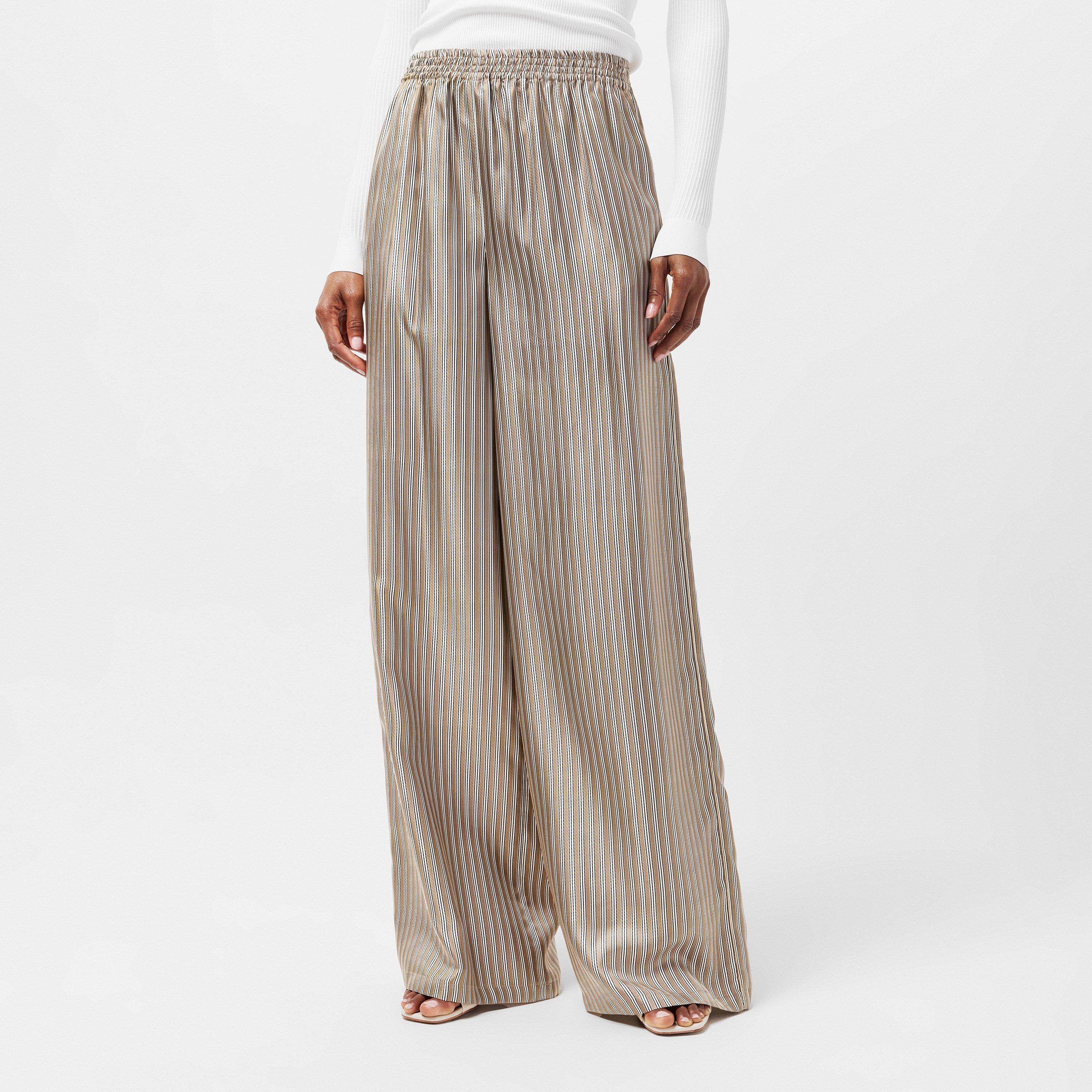 Hazelnut - Max Mara - Women's Wide Leg Trousers - 3