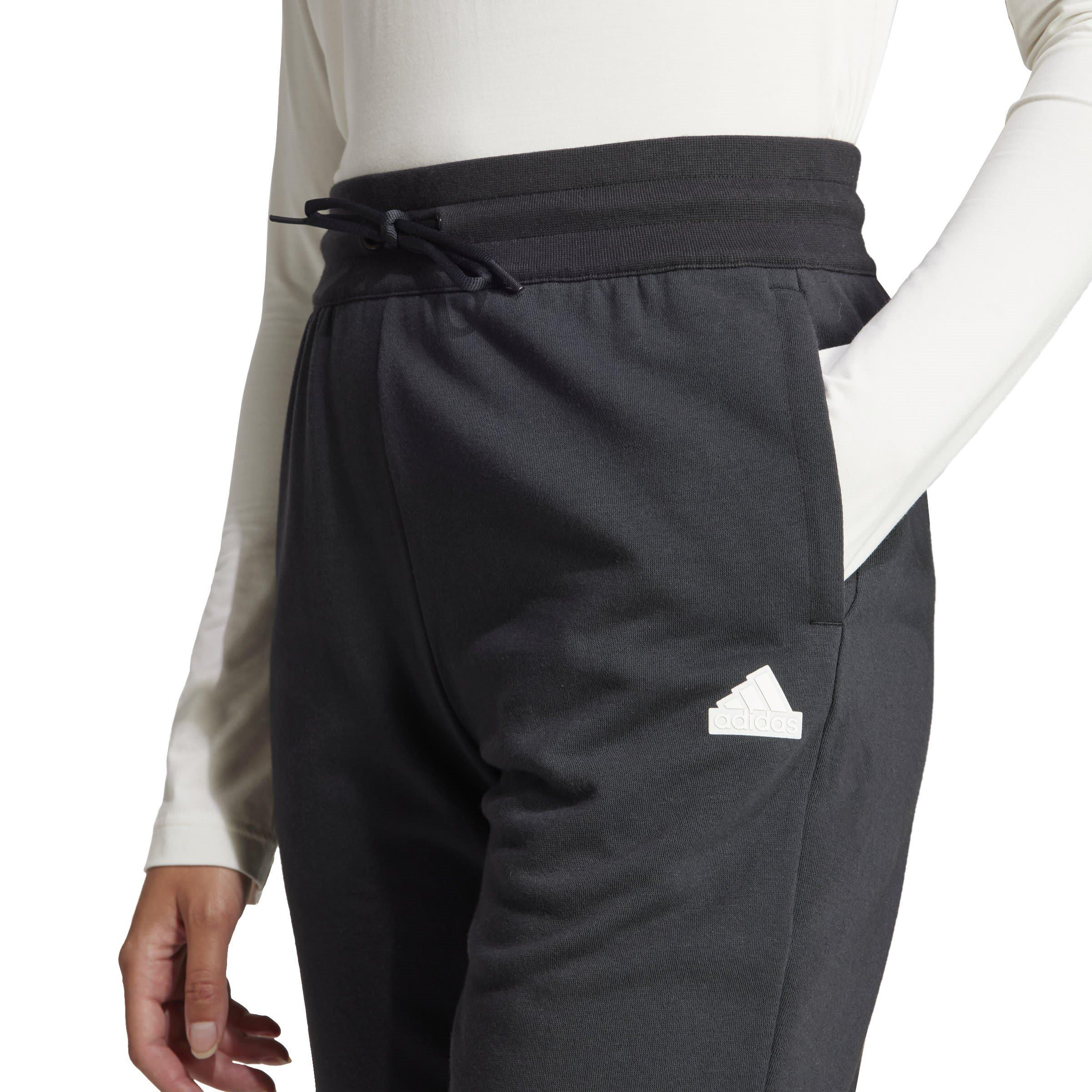 Sort - adidas - French Terry Print Regular Joggers Womens - 5