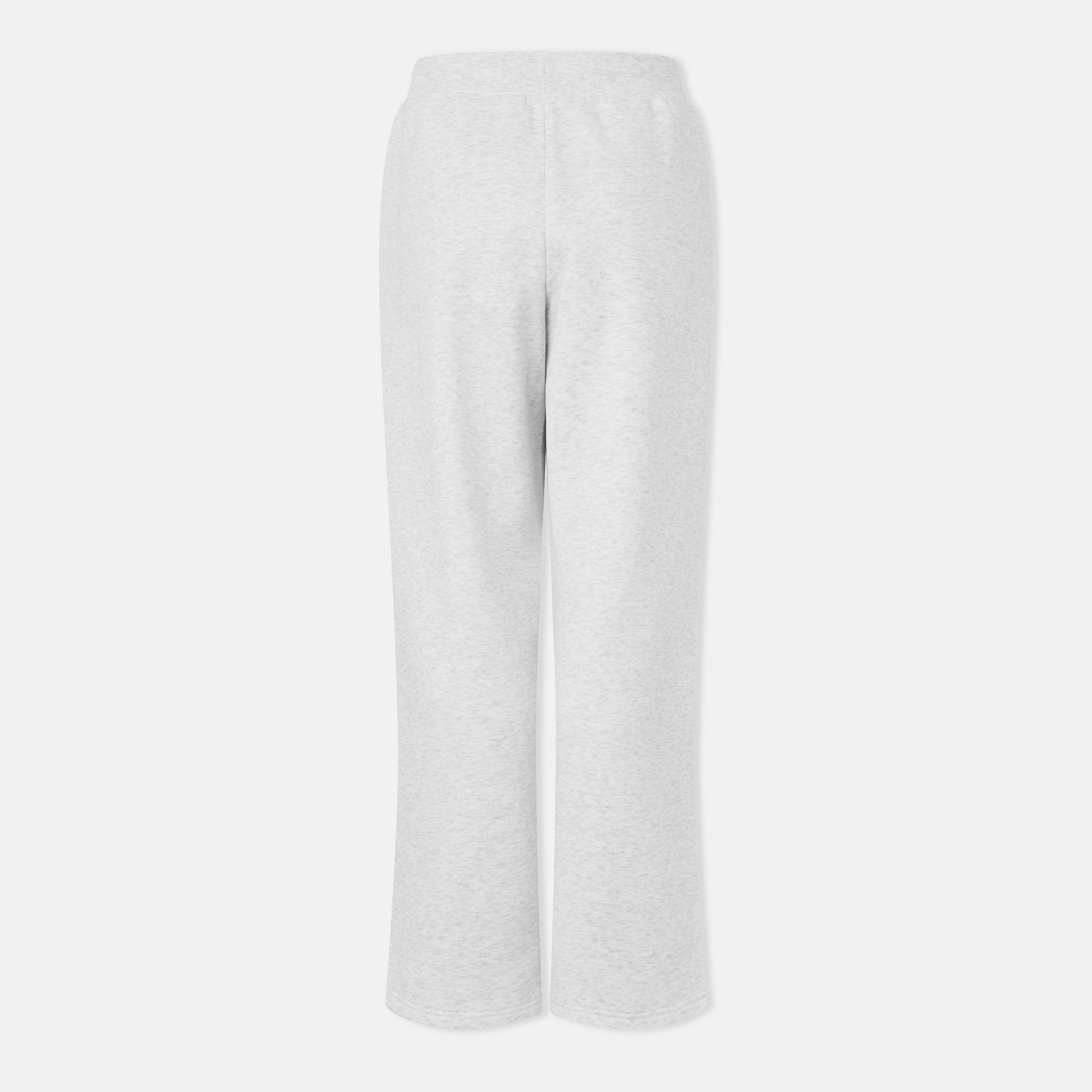 Gris hielo jaspeado - USA Pro - Womens Open Hem Fleece Joggers - 2