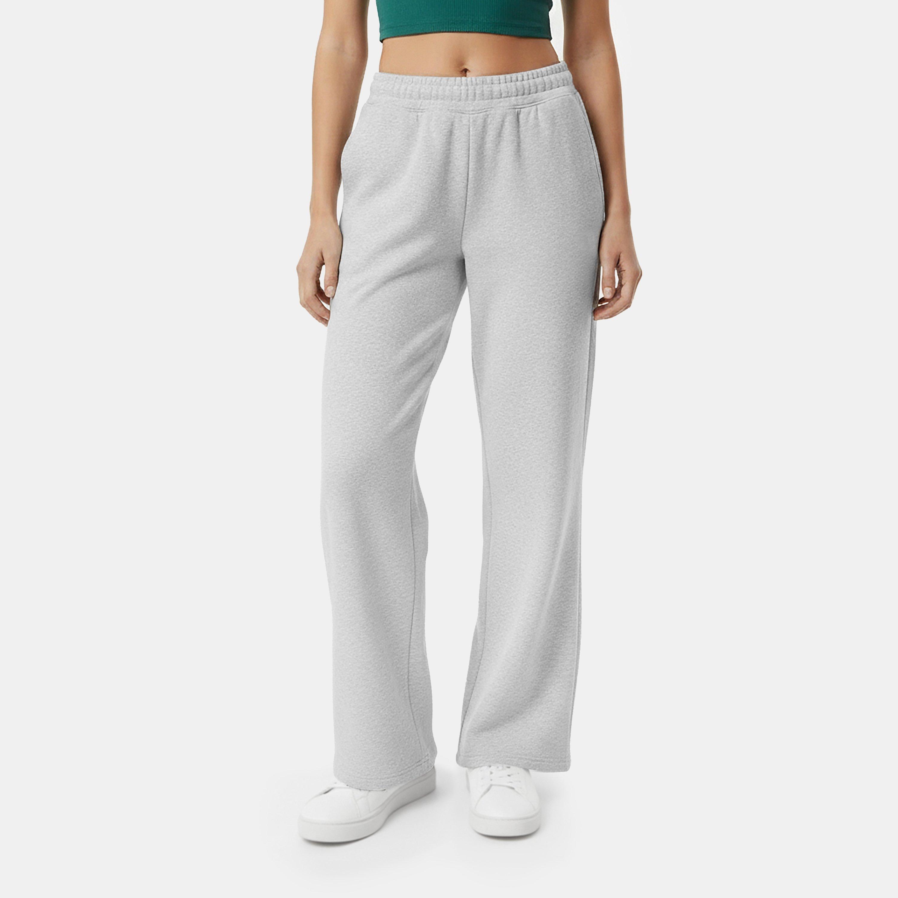 Gris hielo jaspeado - USA Pro - Womens Open Hem Fleece Joggers - 3