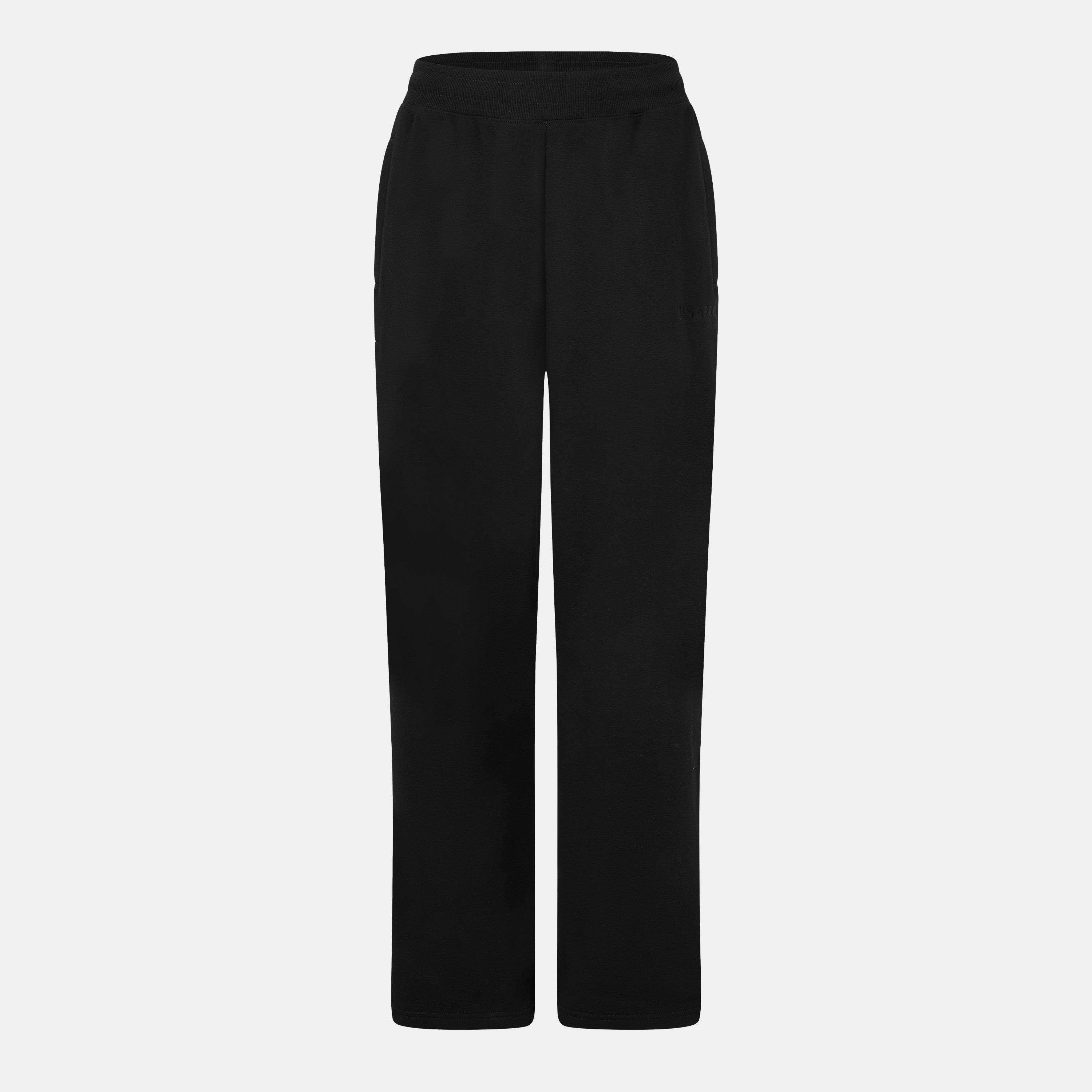 Schwarz - USA Pro - Womens Open Hem Fleece Joggers - 1