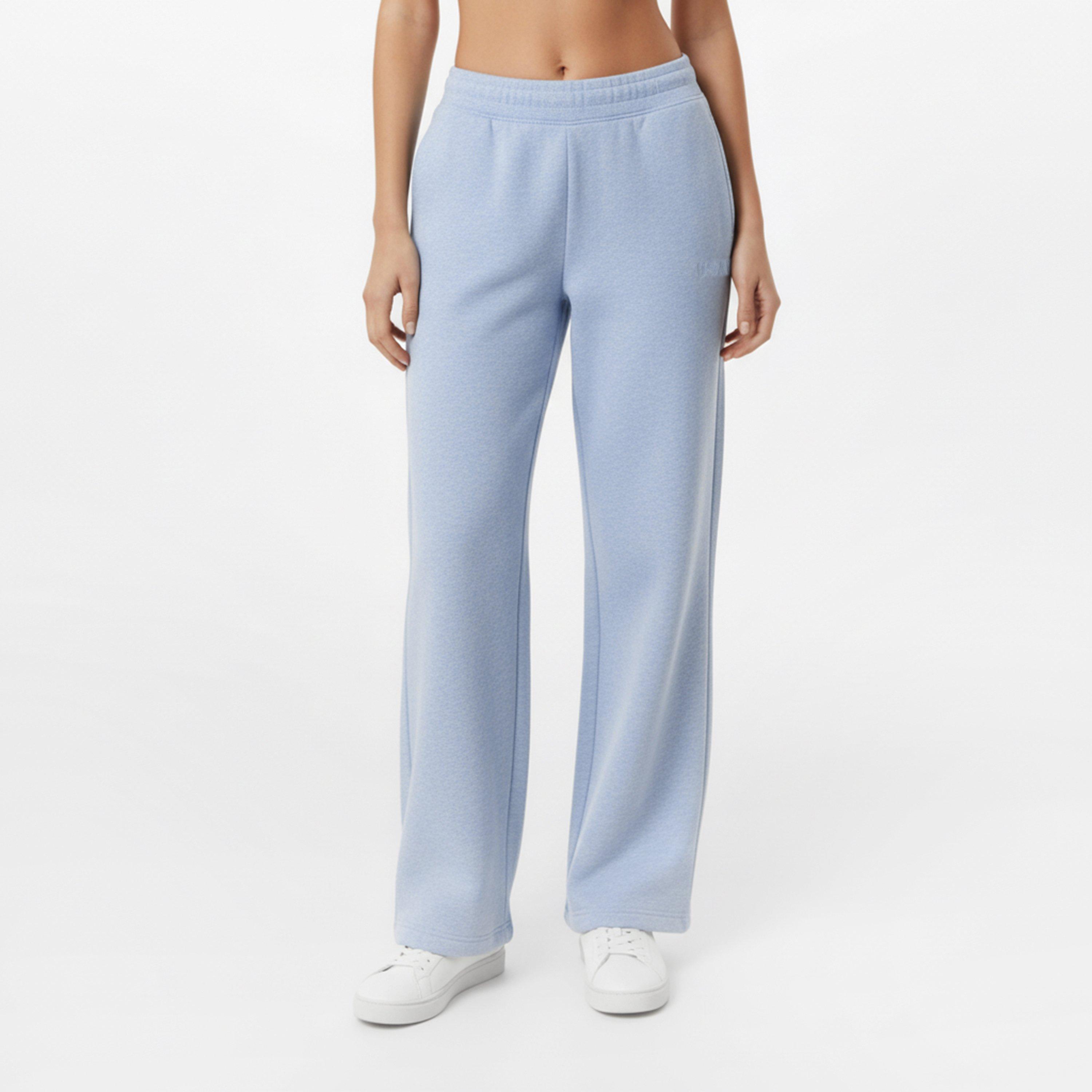 Blue Marl - USA Pro - Womens Open Hem Fleece Joggers - 3