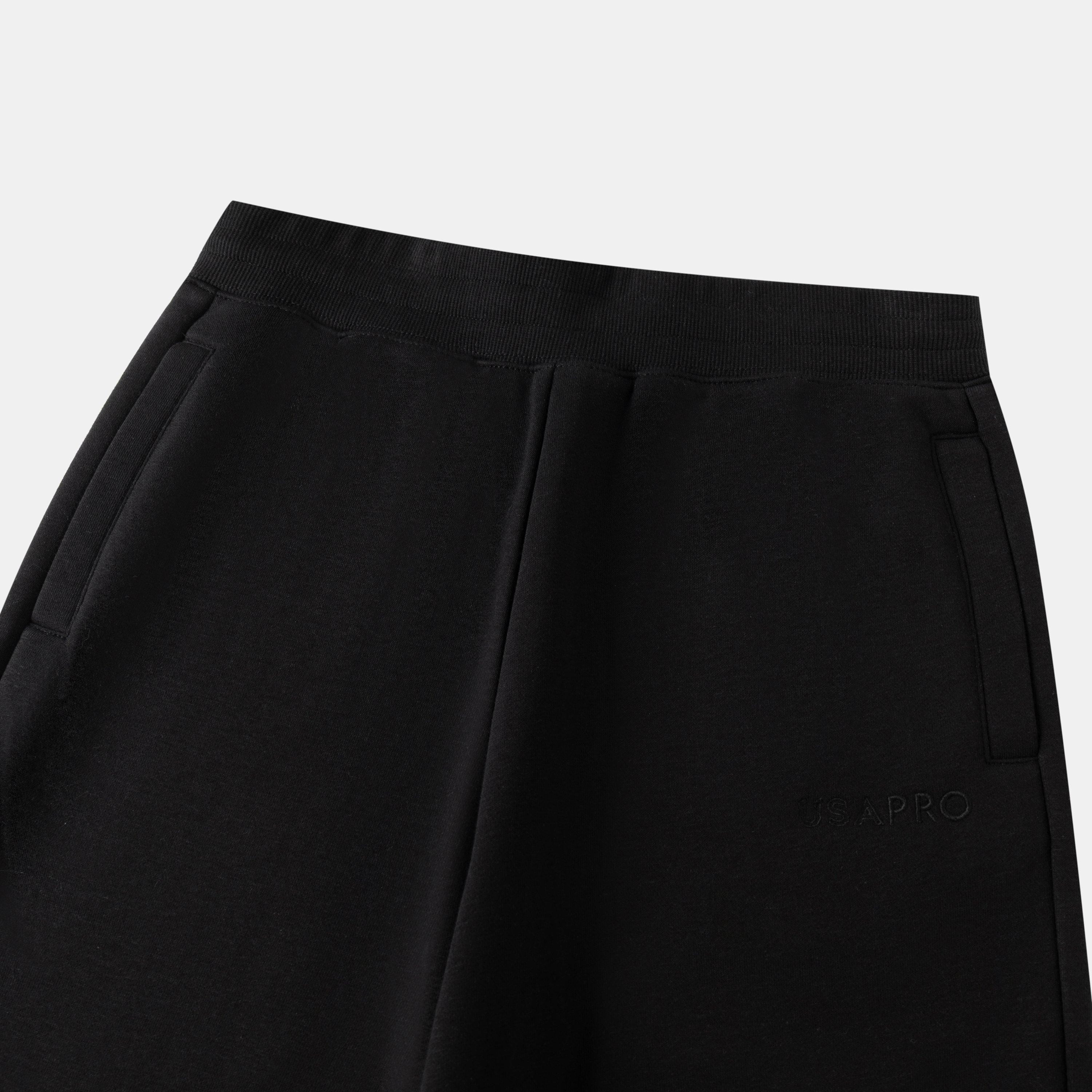 Black - USA Pro - Womens Open Hem Fleece Joggers - 3
