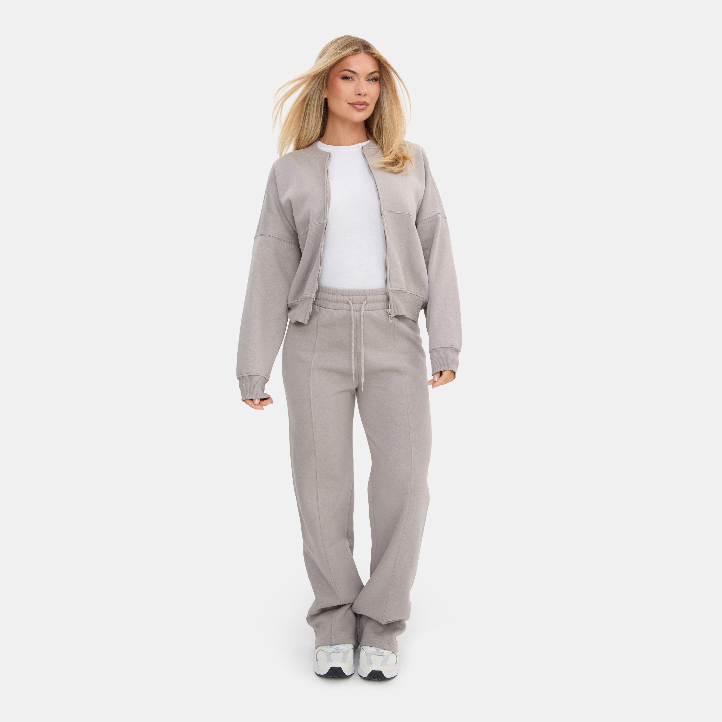 Grey - I Saw It First - Pintuck Wide Leg Jogger - 4