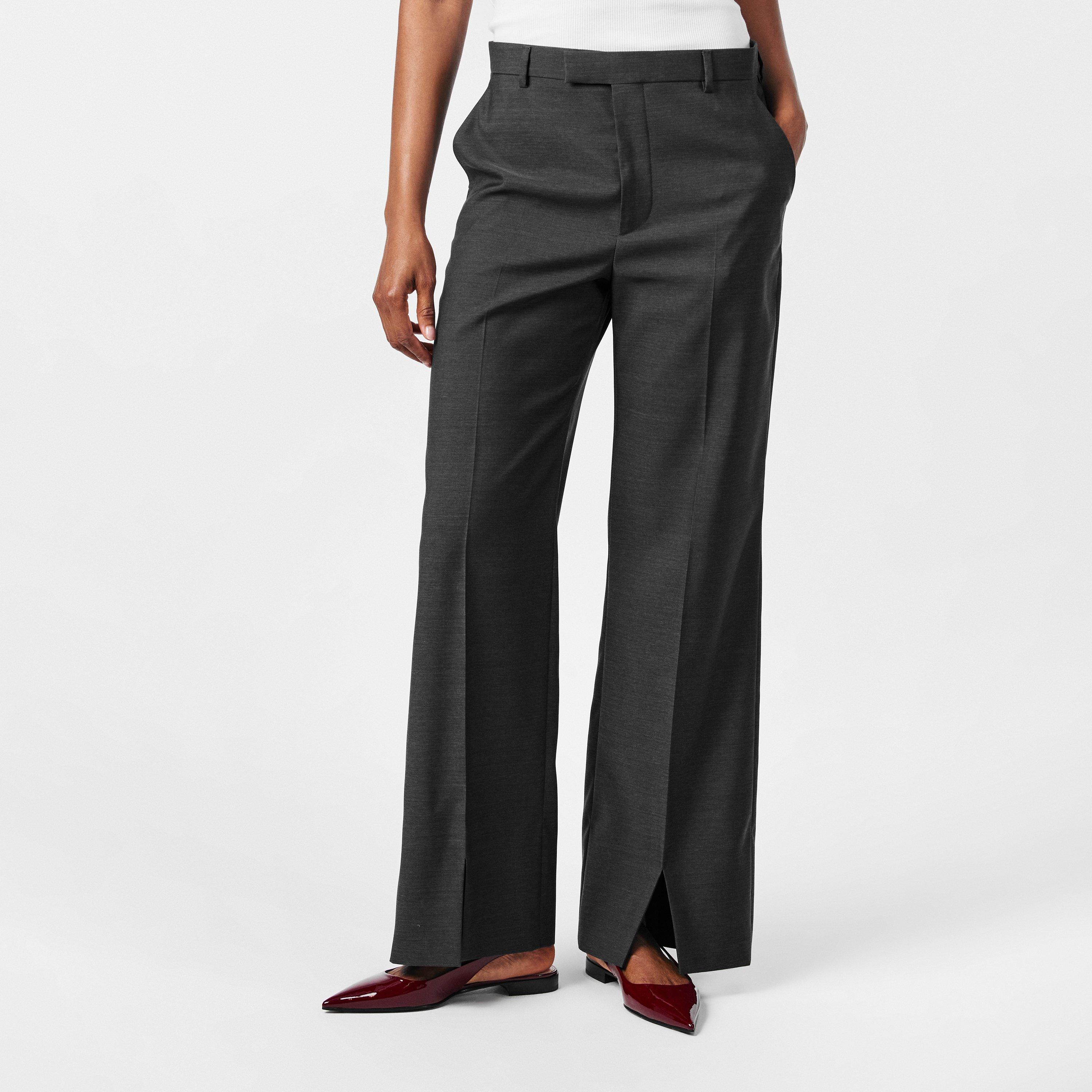 Medium Grey - Gucci - Oversized Wide Leg Trousers - 3