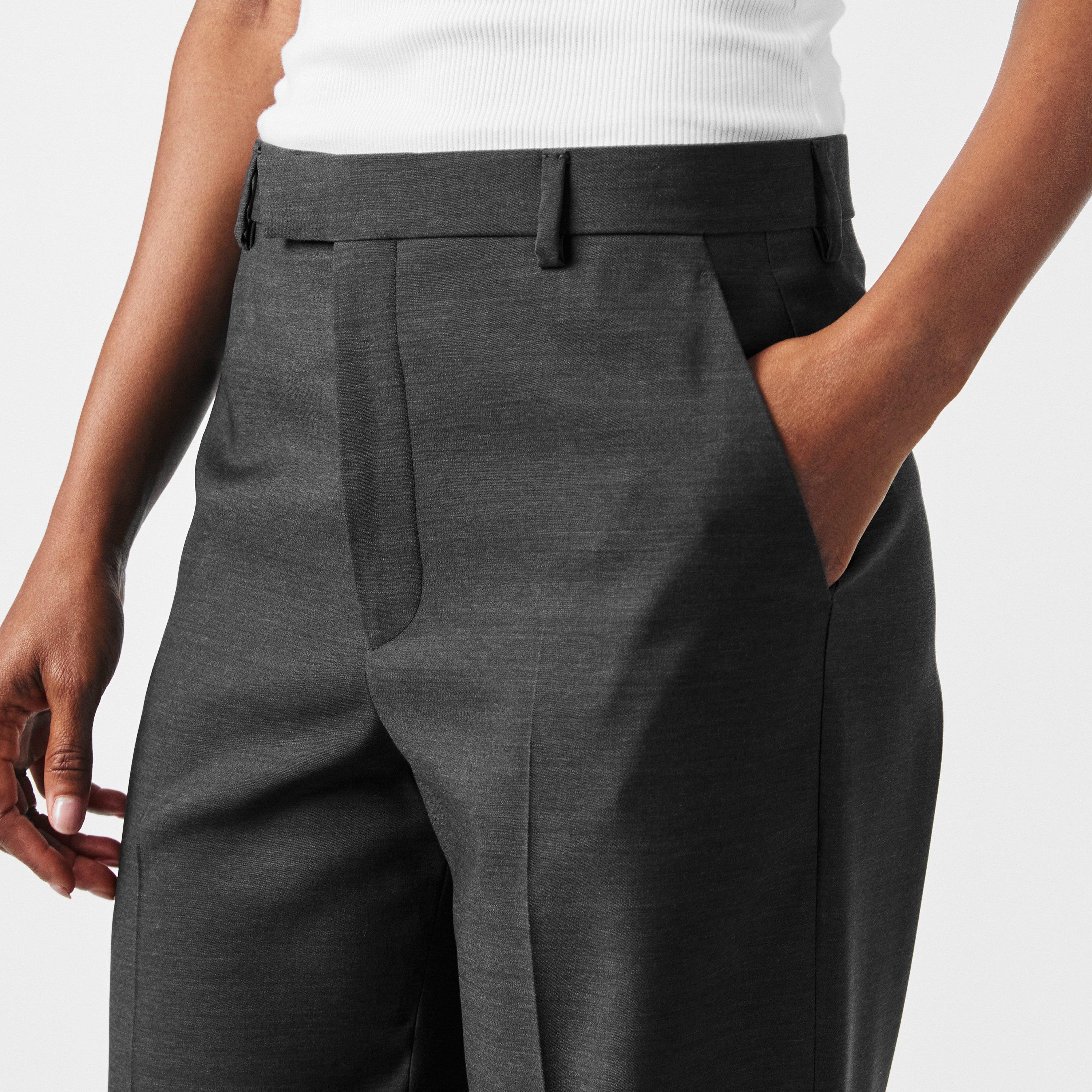 Medium Grey - Gucci - Oversized Wide Leg Trousers - 5