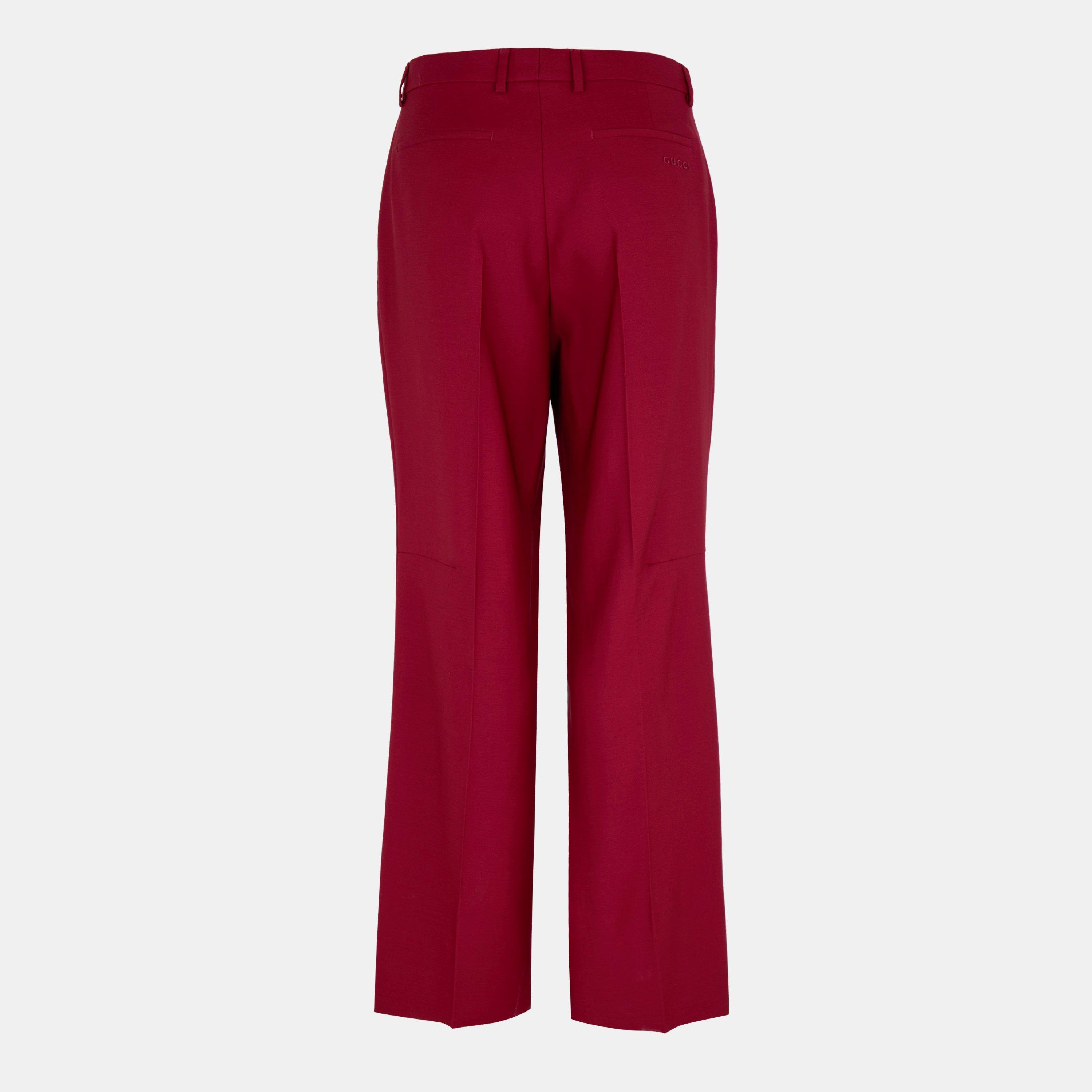 Rosso Ancora - Gucci - Oversized Wide Leg Trousers - 2