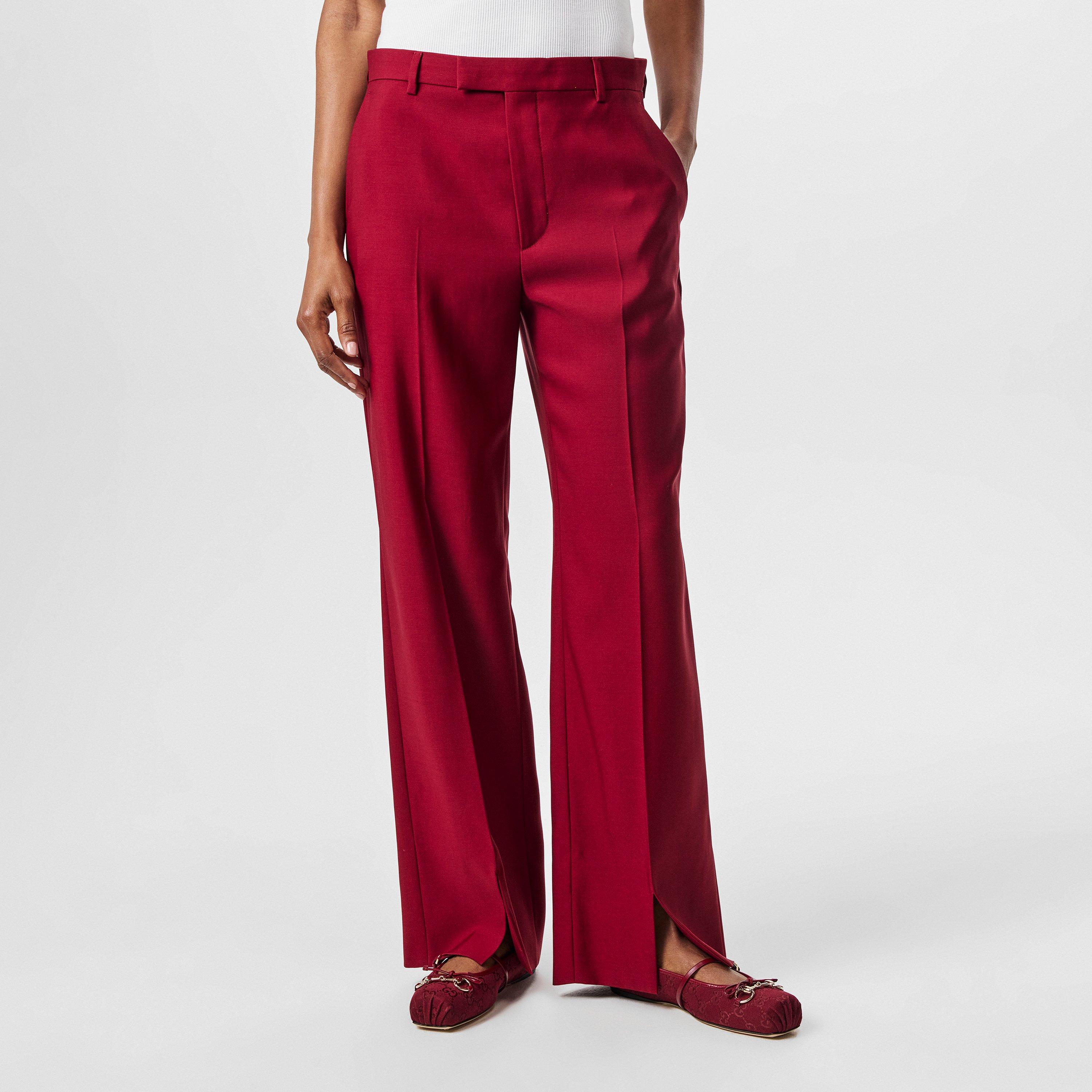 Rosso Ancora - Gucci - Oversized Wide Leg Trousers - 3