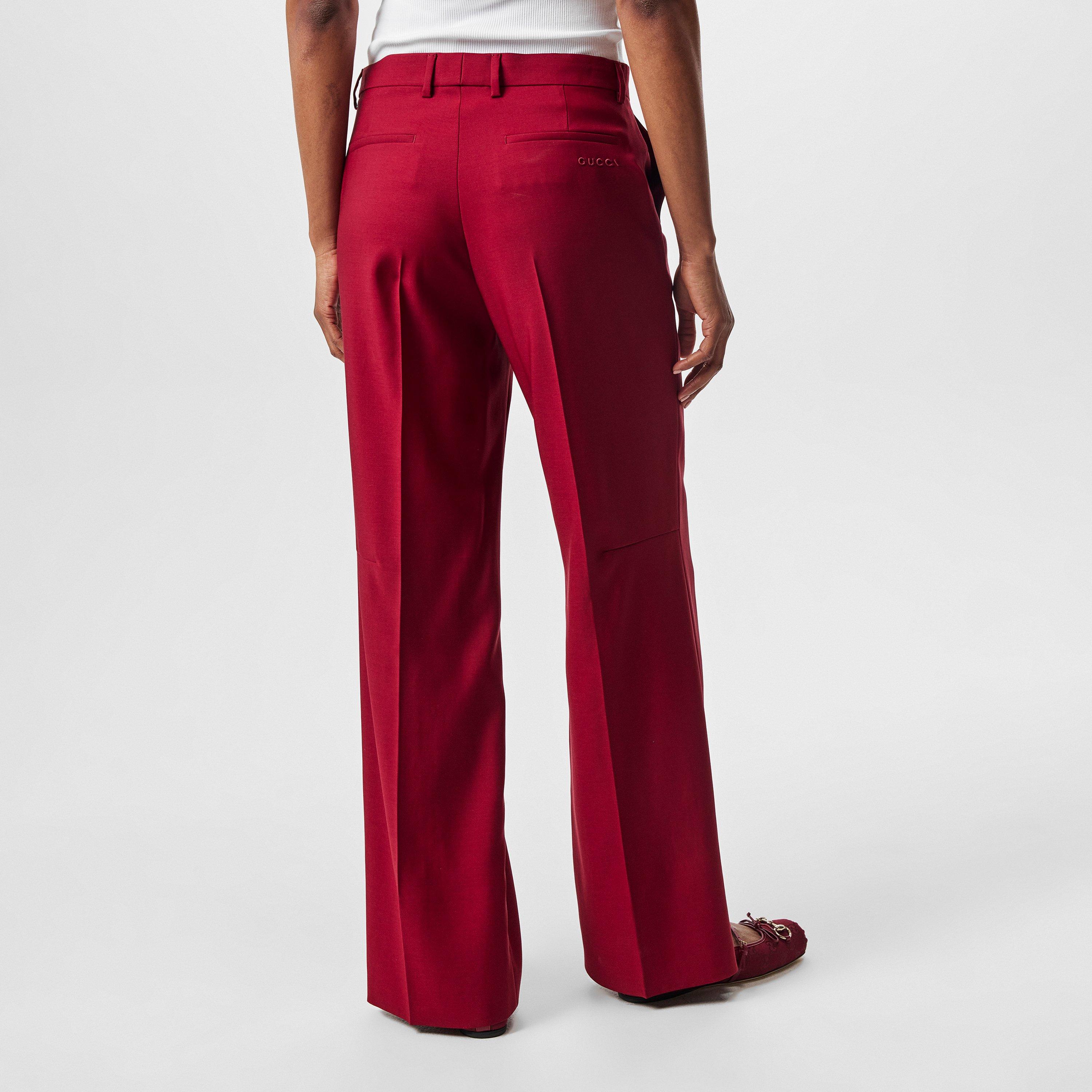 Rosso Ancora - Gucci - Oversized Wide Leg Trousers - 4