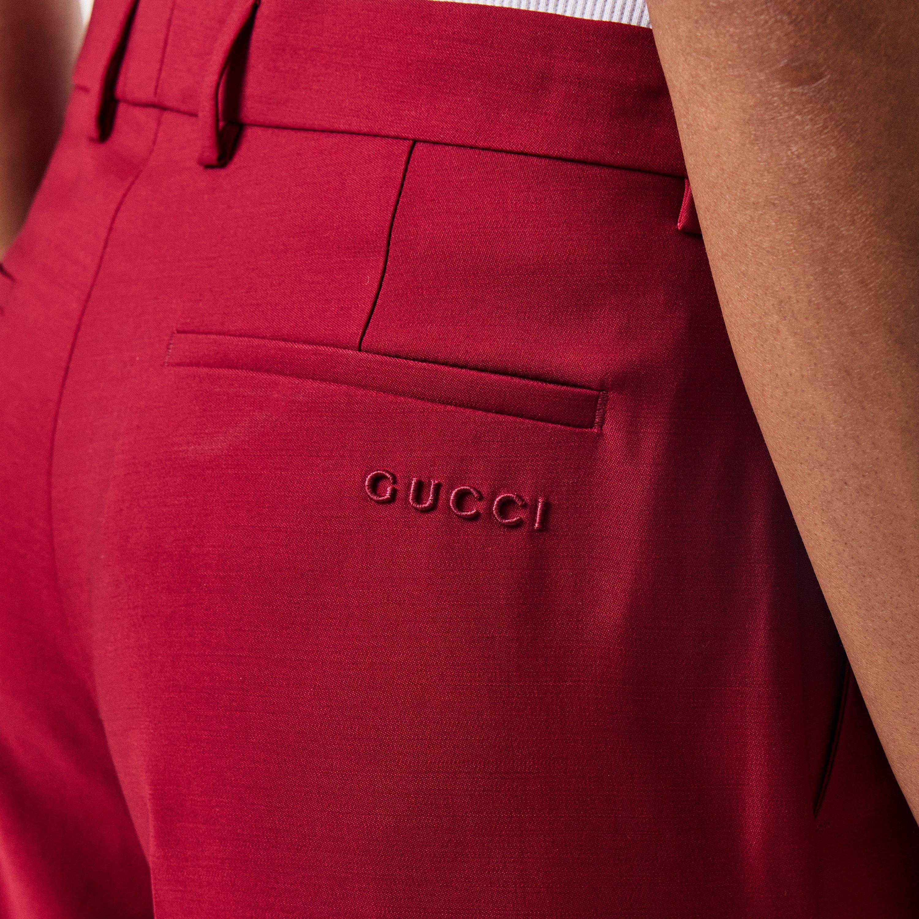 Rosso Ancora - Gucci - Oversized Wide Leg Trousers - 5
