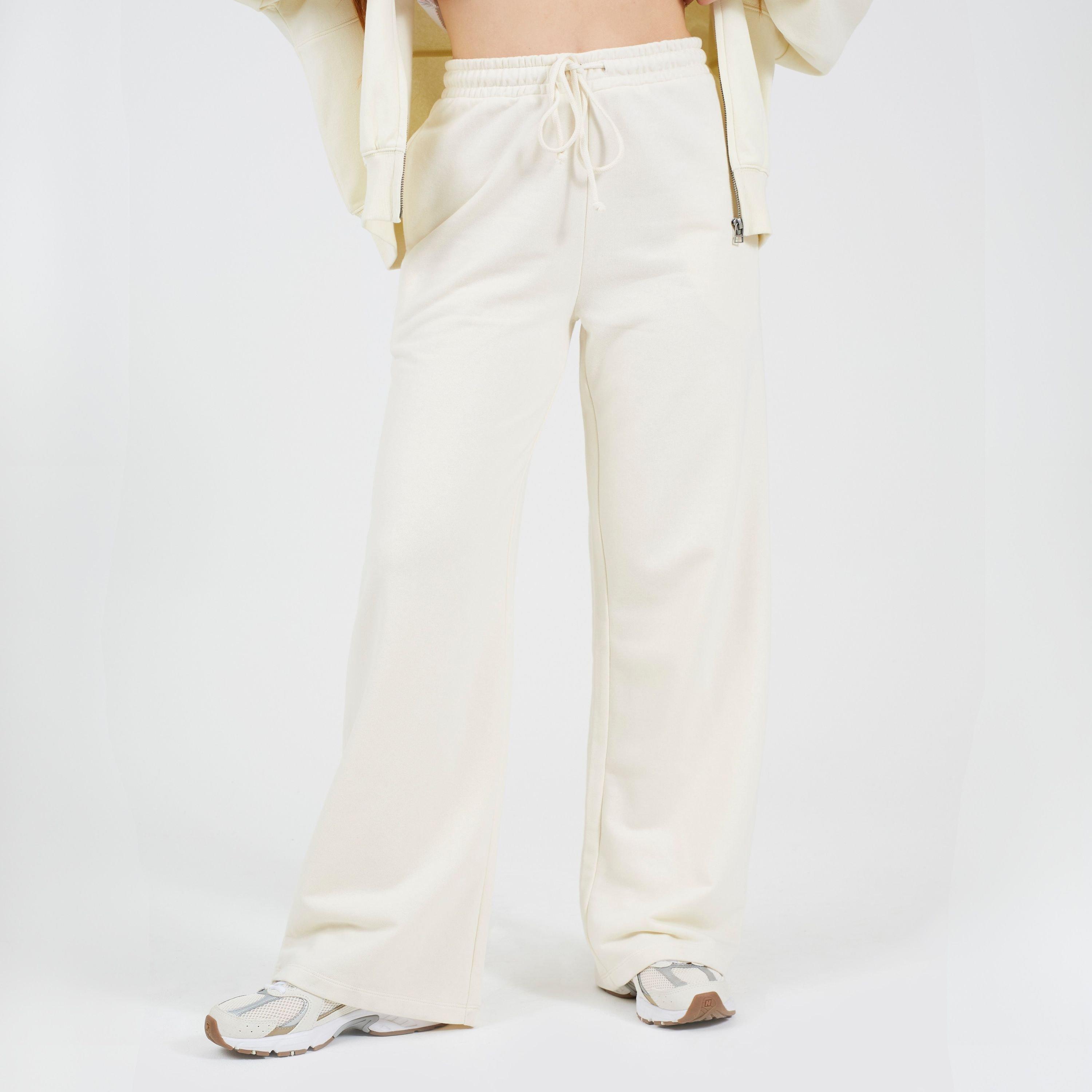Cream - Brave Soul - BS Womens Wide Leg Cream Jogger - 1