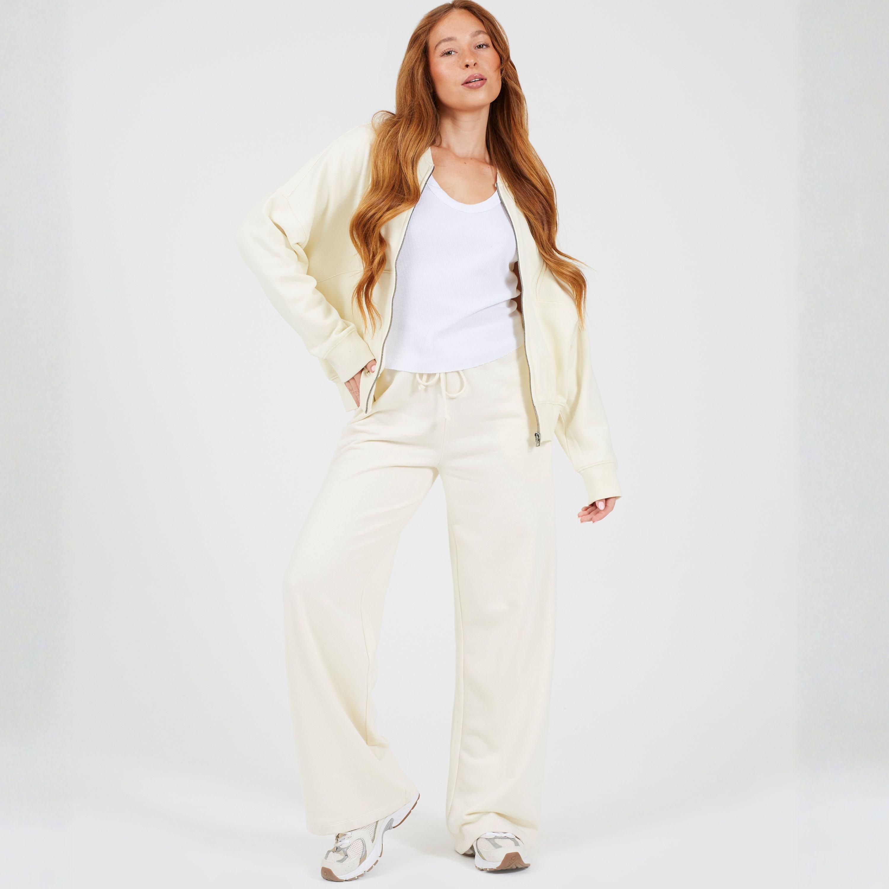 Kremasto - Brave Soul - BS Womens Wide Leg Cream Jogger - 4