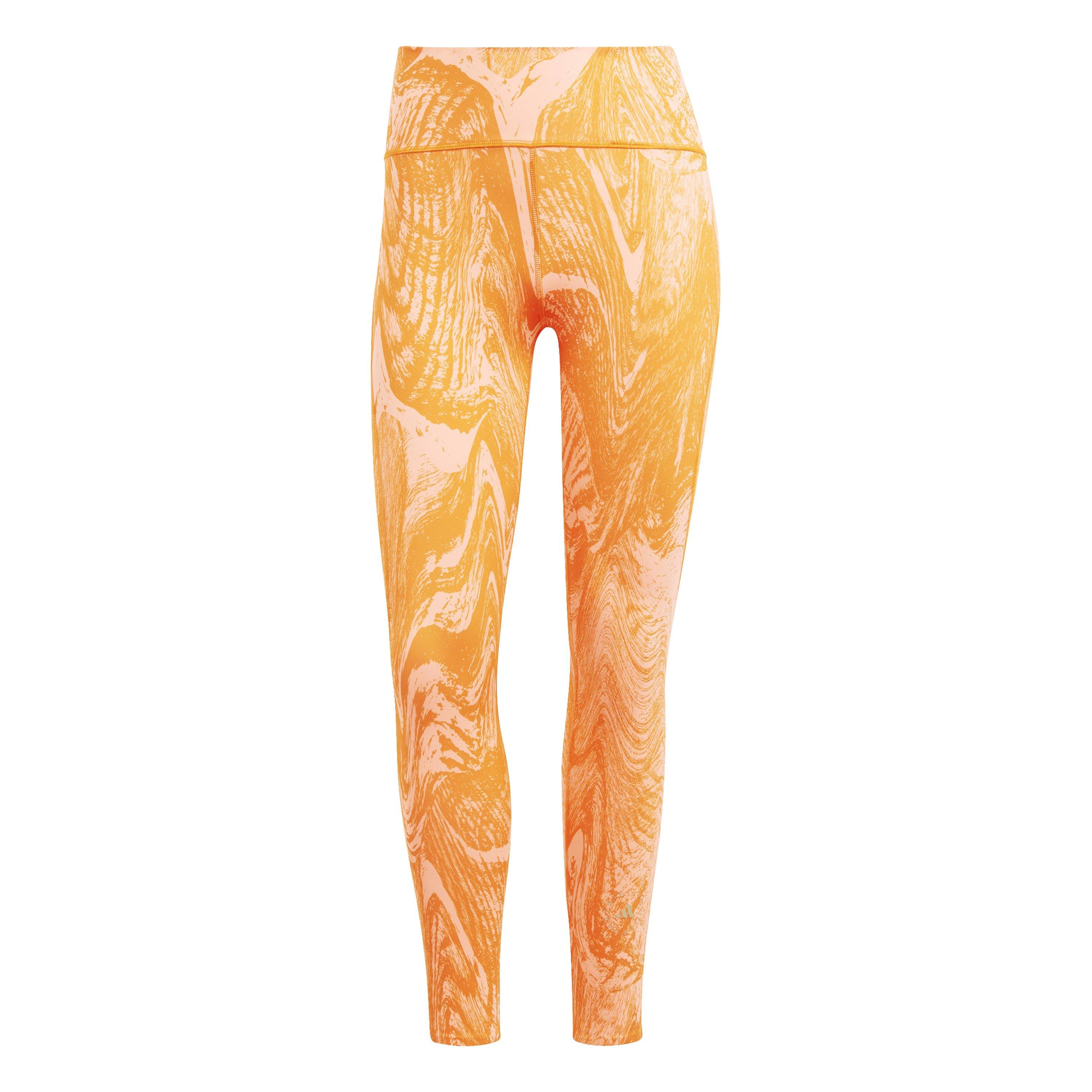 Adidas Women's 7/8 Leggings - Orange - 16 (XL)