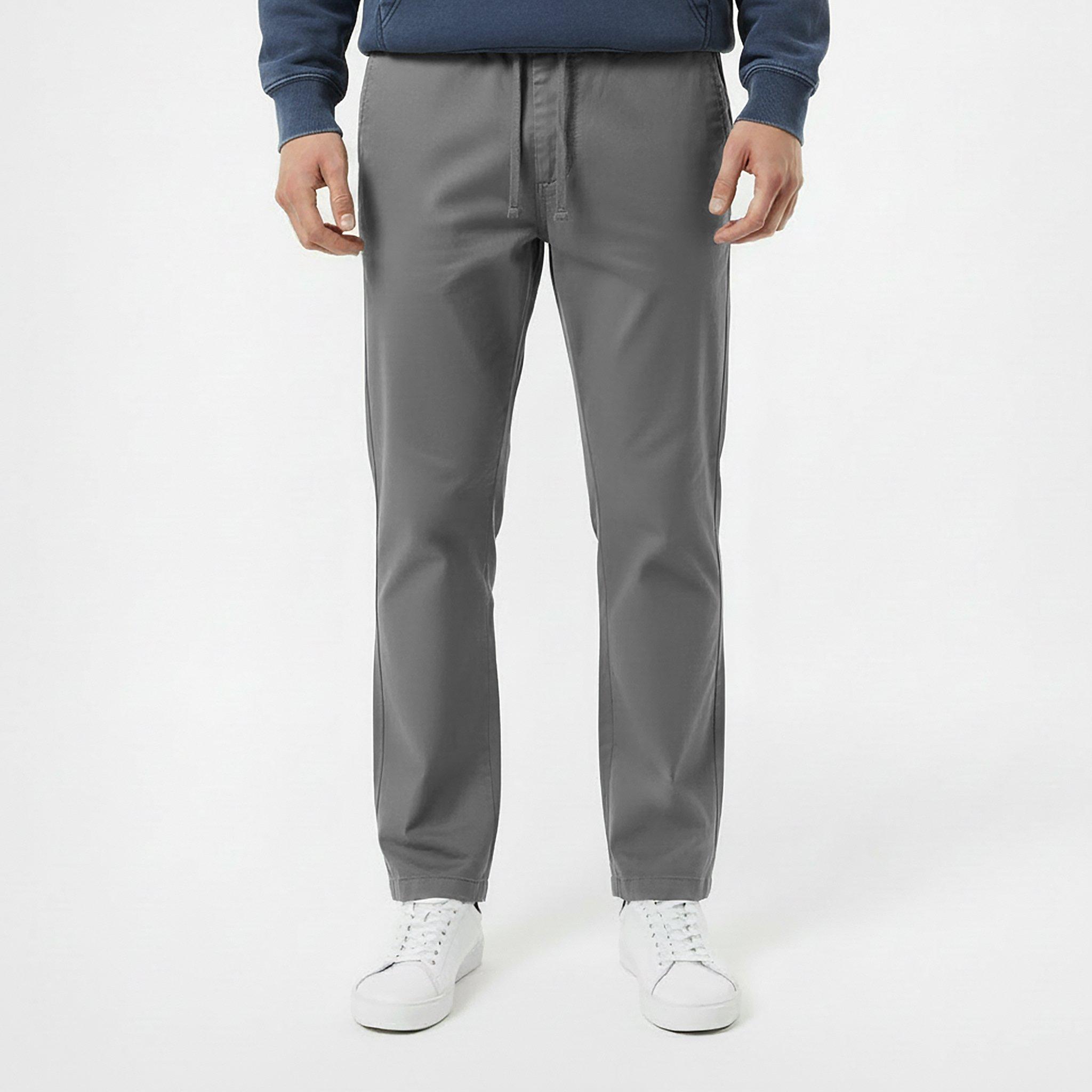 Washed Slate - Jack Wills - Men's Canvas Wide Leg Trousers - 3