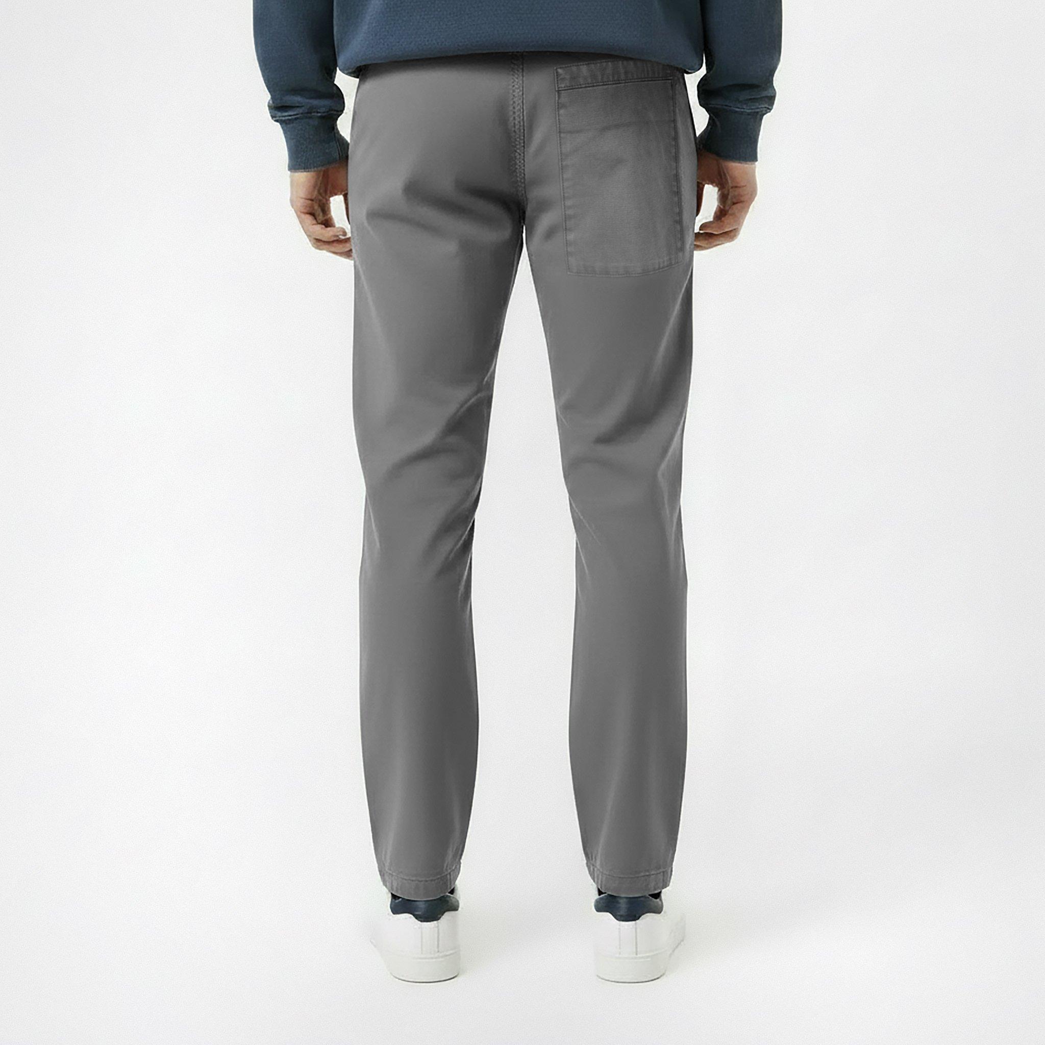 Washed Slate - Jack Wills - Men's Canvas Wide Leg Trousers - 4