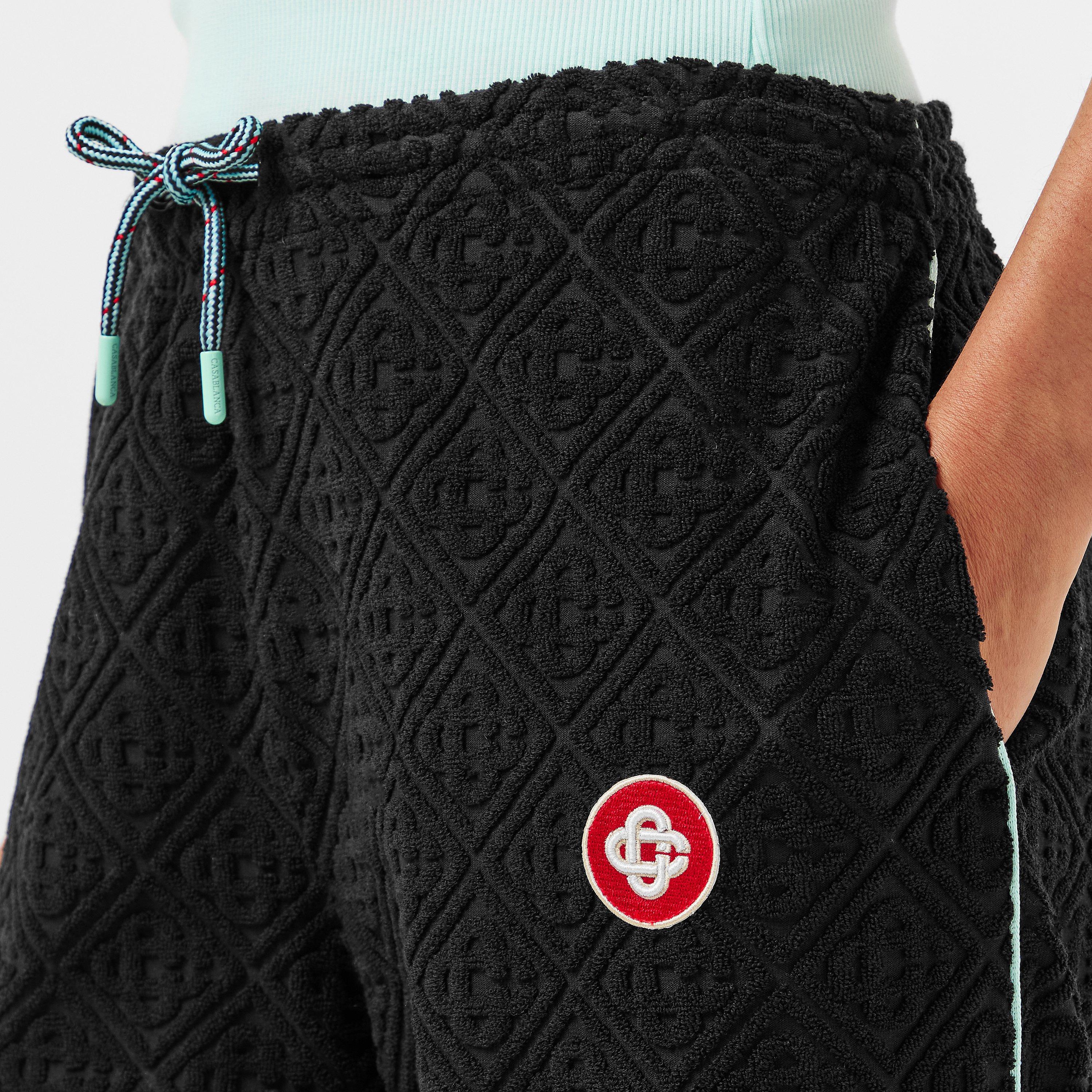 Black - Casablanca - Women's Casa Towelling Wide Leg Trousers - 5