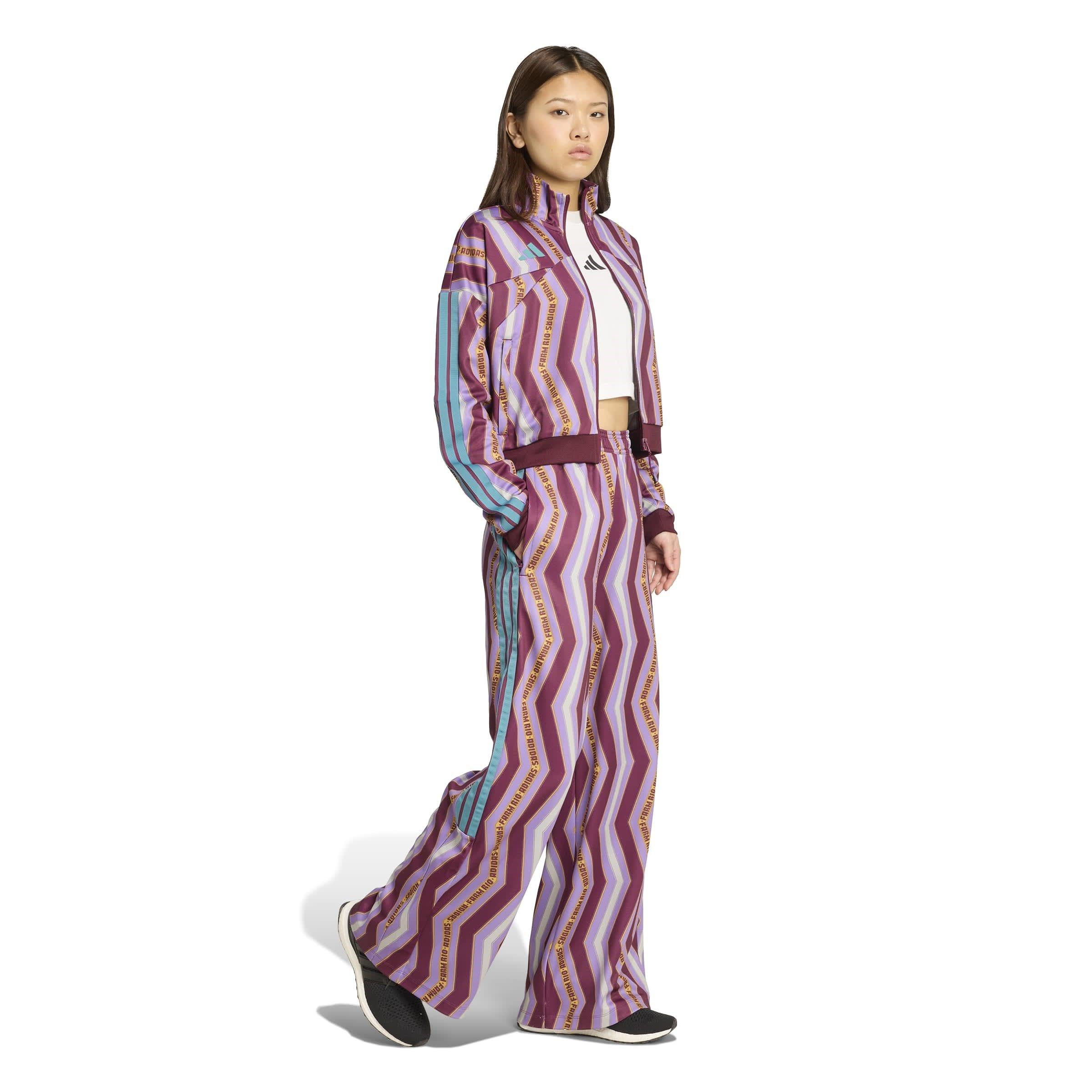 A.Red/VioletFus - adidas - x FARM Tiro Womens Track Joggers - 6