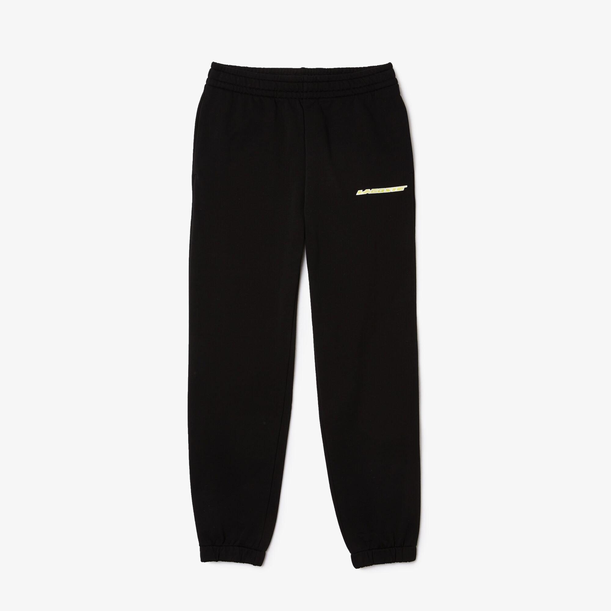 Black - Lacoste - Women's Closed Hem Woven Tracksuit Joggers - 1