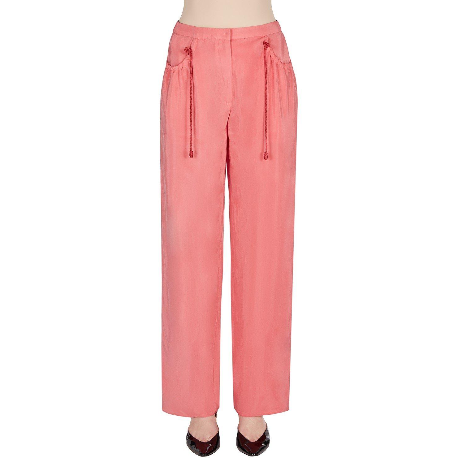 Emporio Armani Women's Classic Wide Leg Trousers - Rosa - Size 16 (XL)