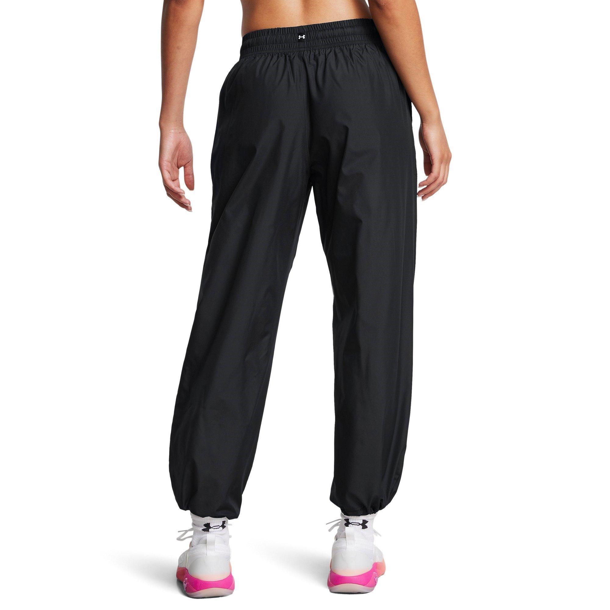 Schwarz - Under Armour - Open Hem Poly Tracksuit Joggers - 4