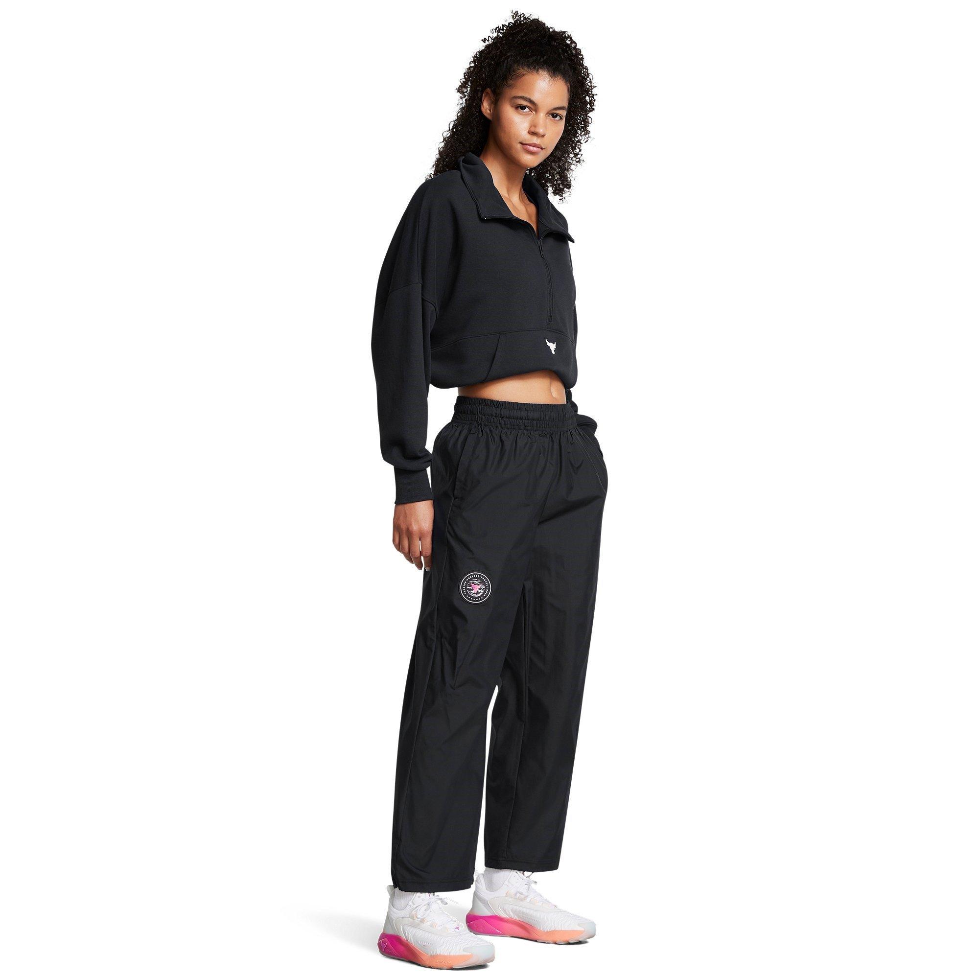 Schwarz - Under Armour - Open Hem Poly Tracksuit Joggers - 6