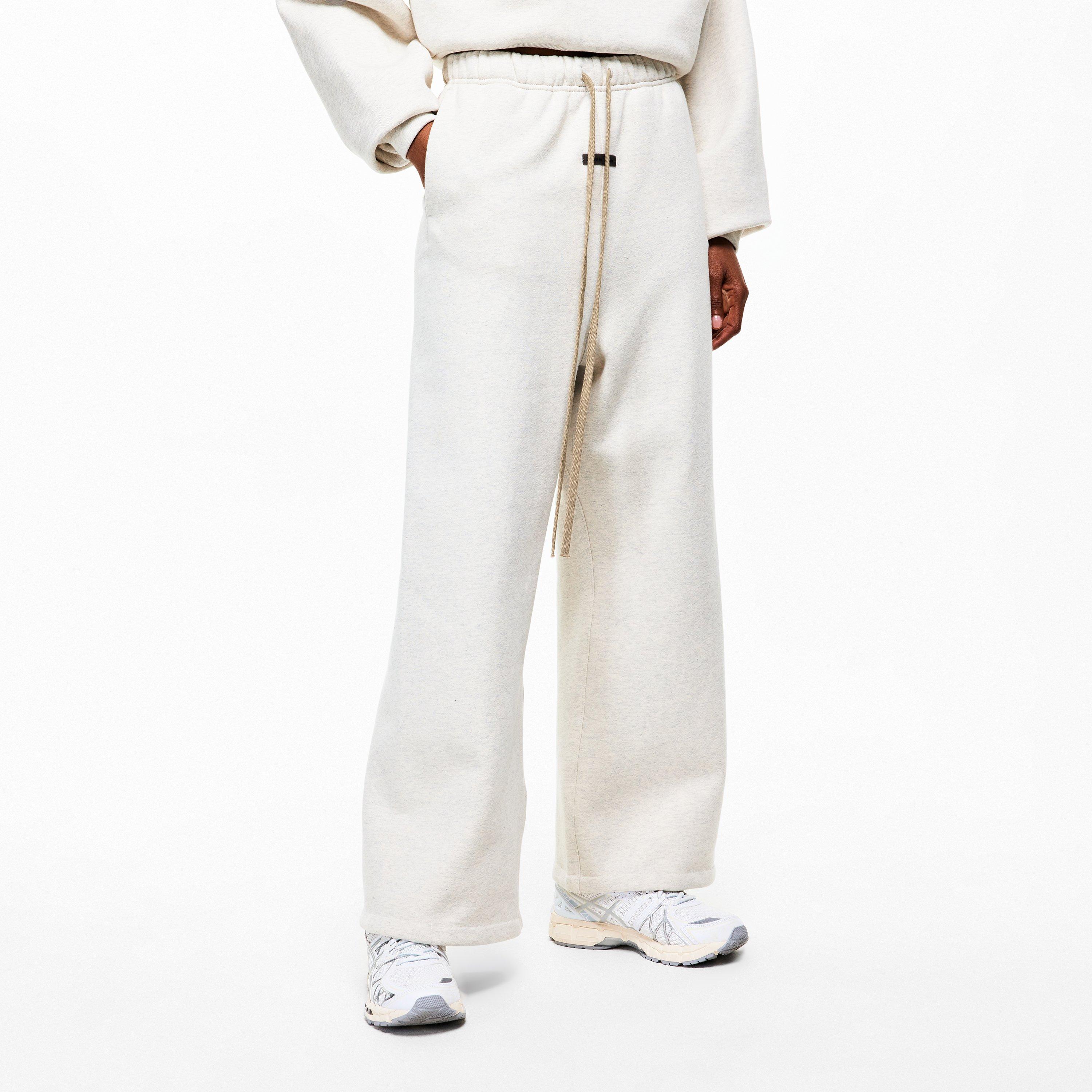 Oatmeal - Fear Of God Essentials - Women's Open Hem Fleece Joggers - 3