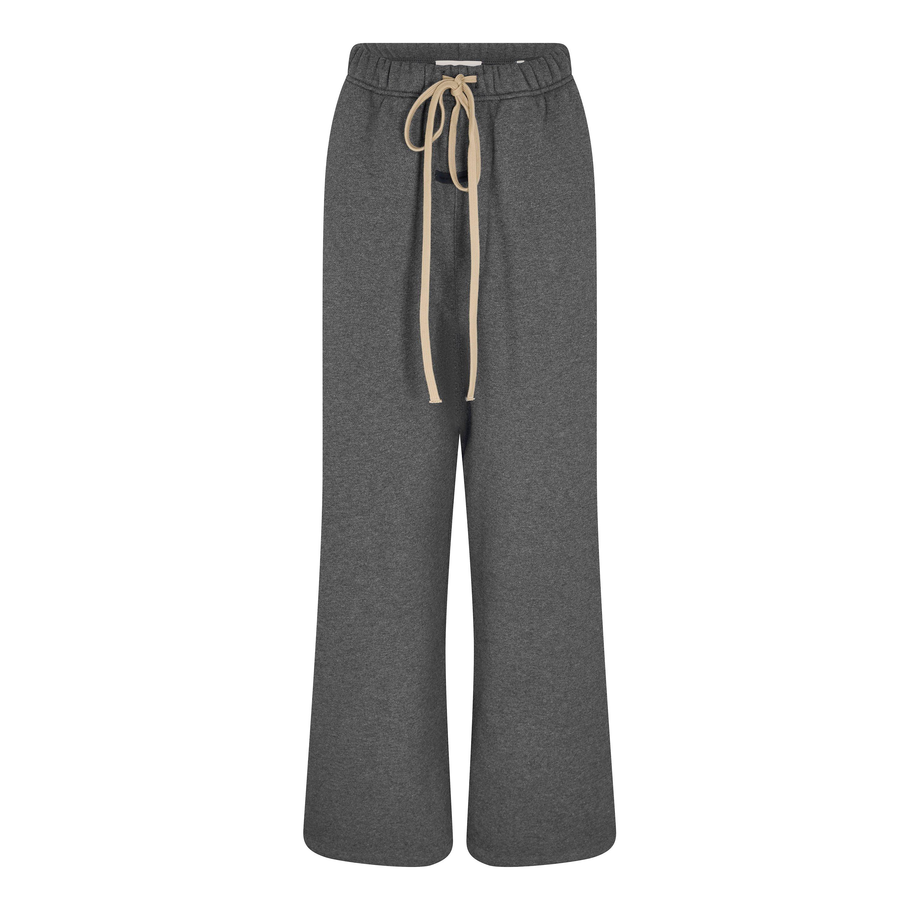 Charcoal - Fear Of God Essentials - Women's Open Hem Fleece Joggers - 1