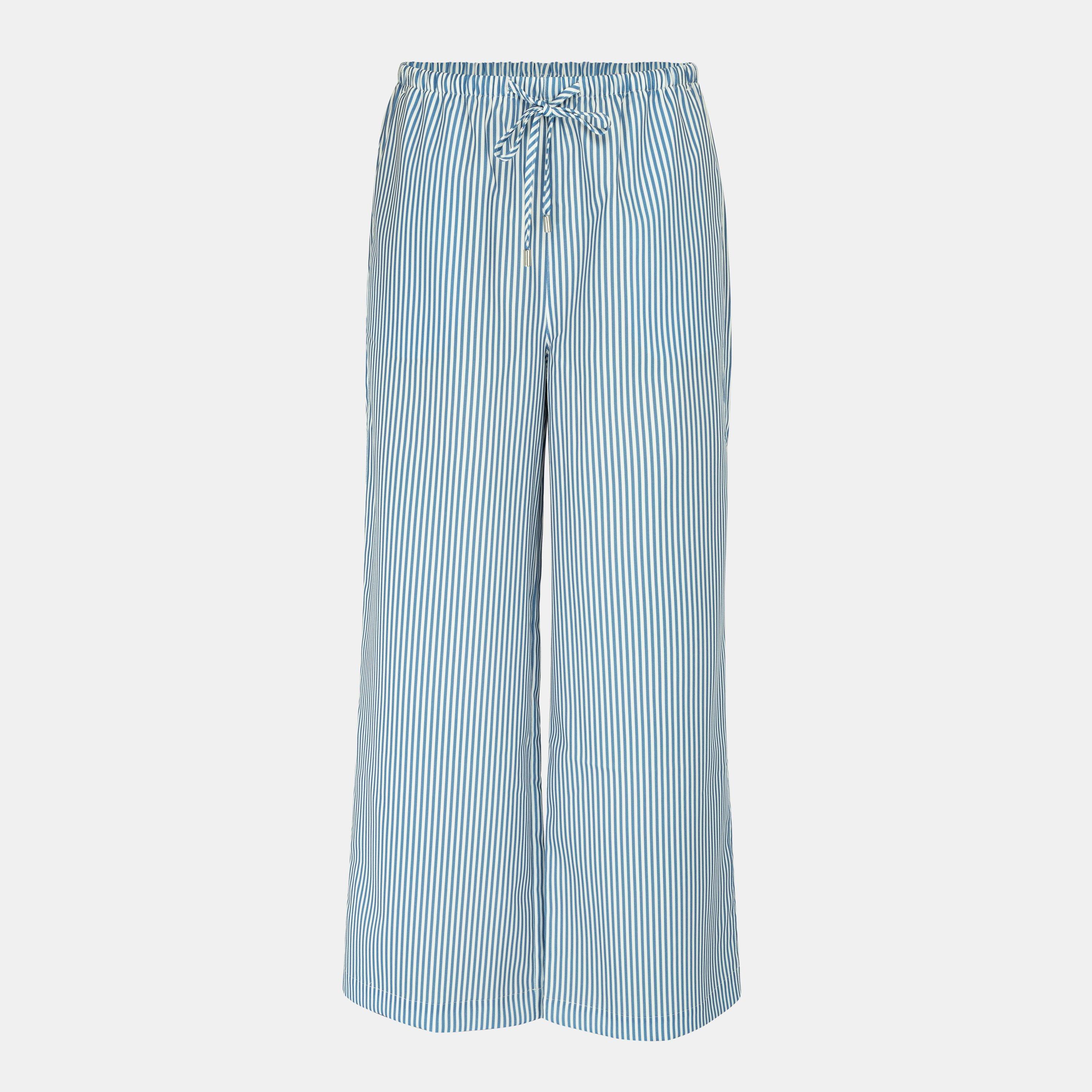 Blue Stripe - SoulCal - Women's Wide Leg Trousers - 1