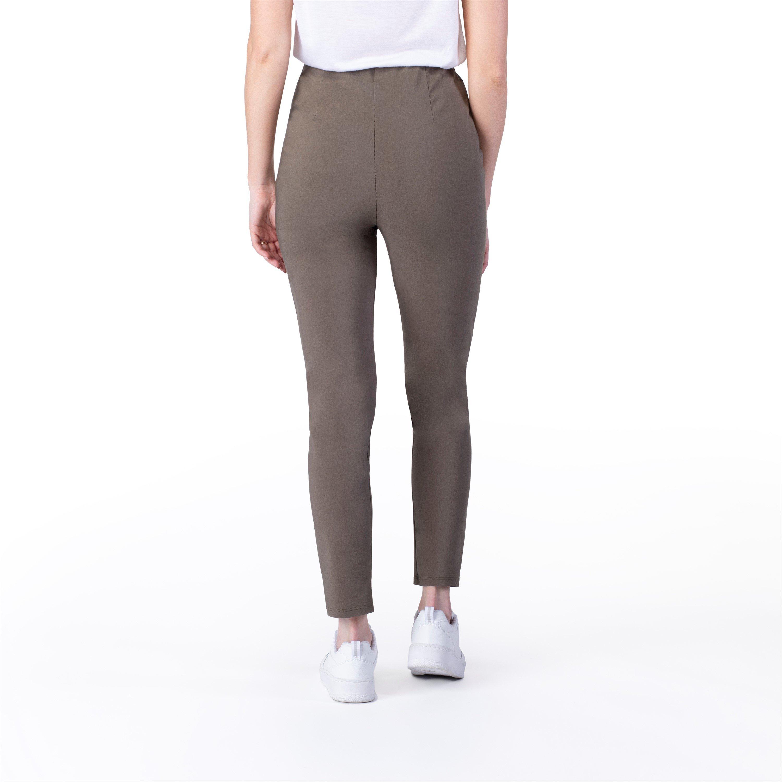 Khaki - Maison De Nimes - Women's Stretch Slim Fit Trousers - 2